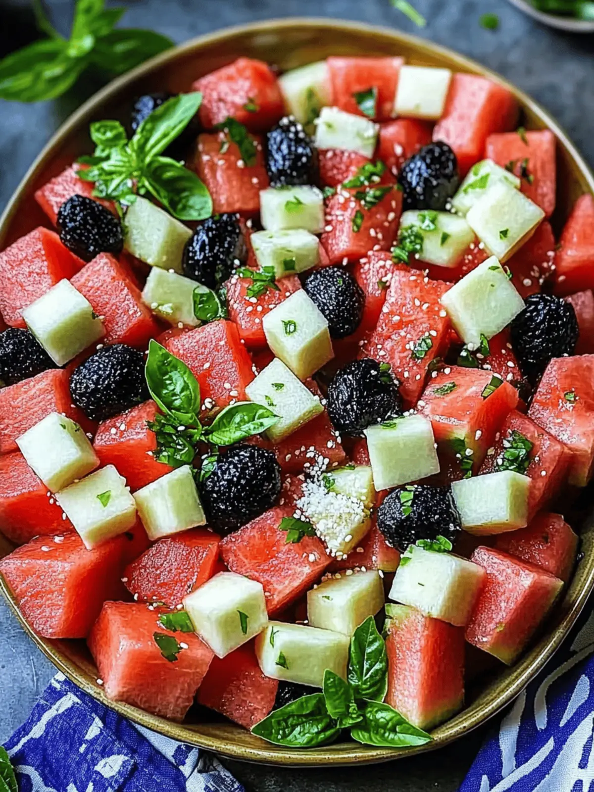 Refreshing Watermelon Salad Recipe for Summer Bliss Delight 3 Refreshing Watermelon Salad Recipe for Summer Bliss