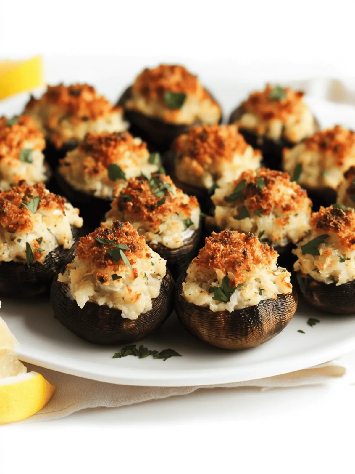 Delicious Stuffed Mushrooms with Crab for Impressive Gatherings 2 Stuffed Mushrooms with Crab