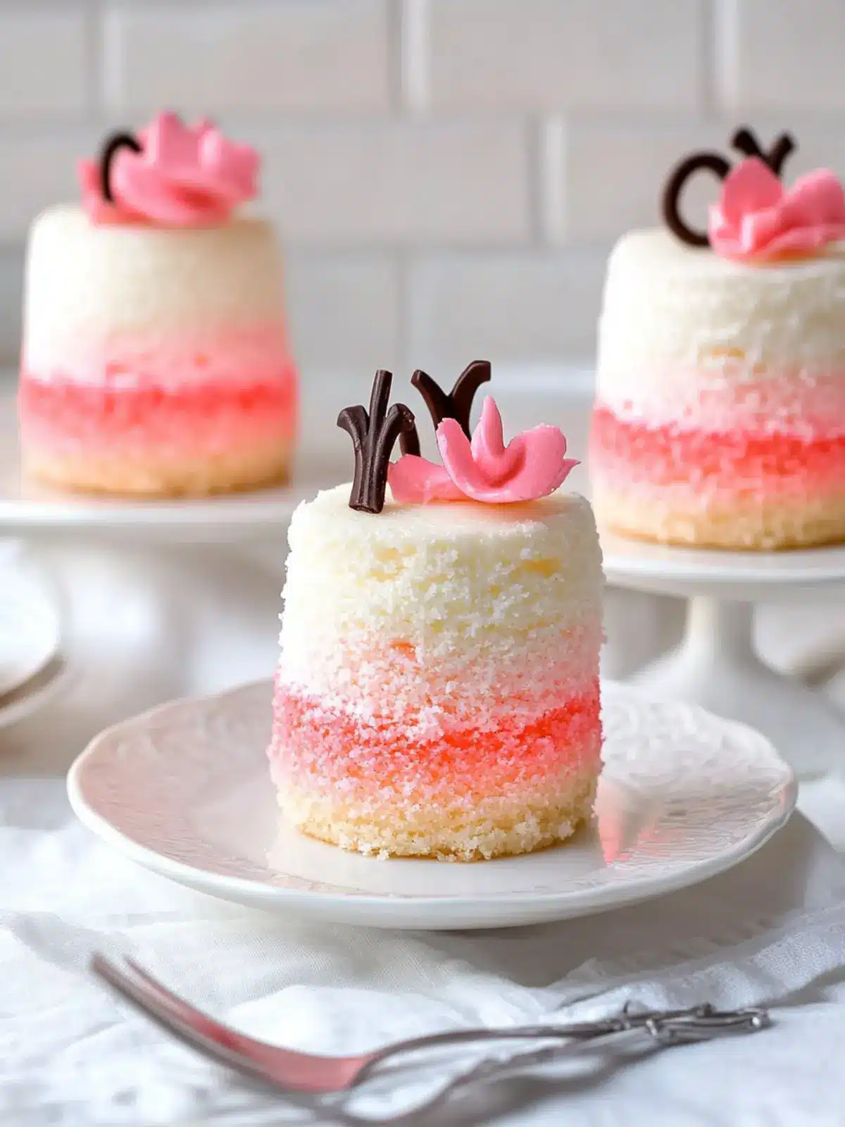 Mini Ombre Cakes