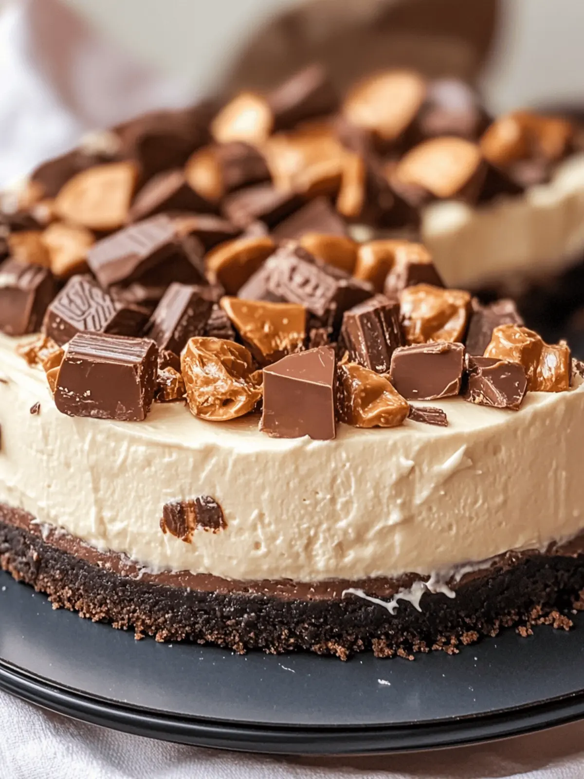 Decadent Reese s Peanut Butter Cup Cheesecake