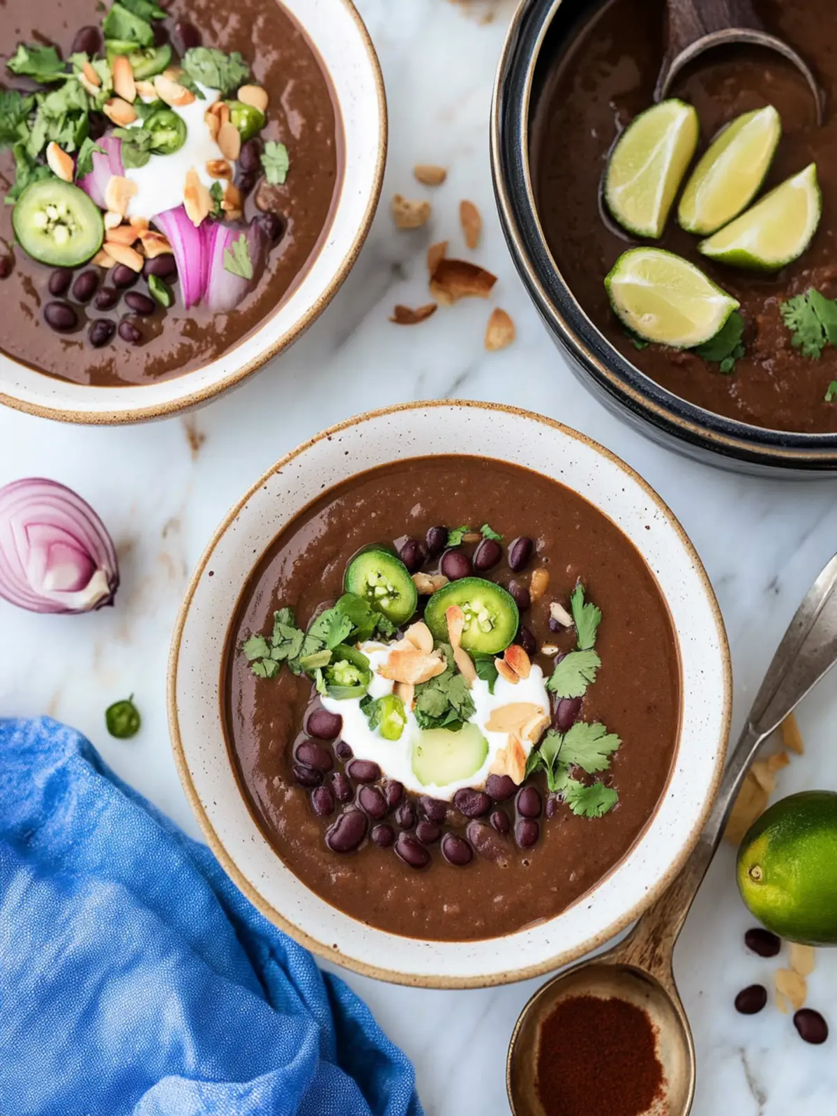 Creamy Black Bean Soup with Smoky Chipotle Twist 3 Black Bean Soup