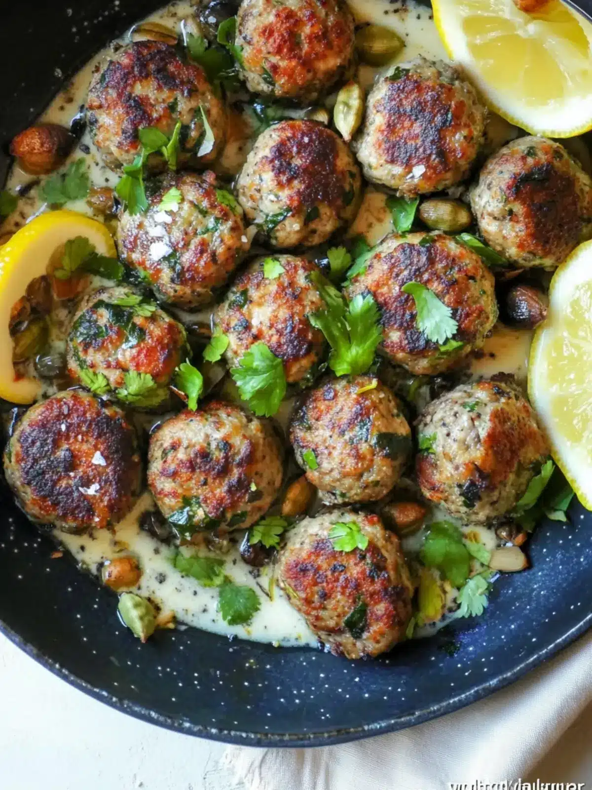Moroccan Meatballs with Cardamom and Lemon
