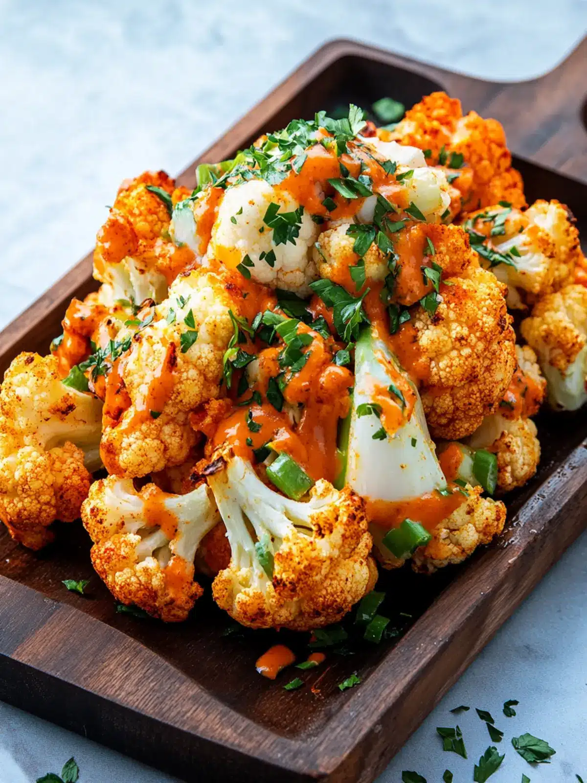 Whole Roasted Buffalo Cauliflower