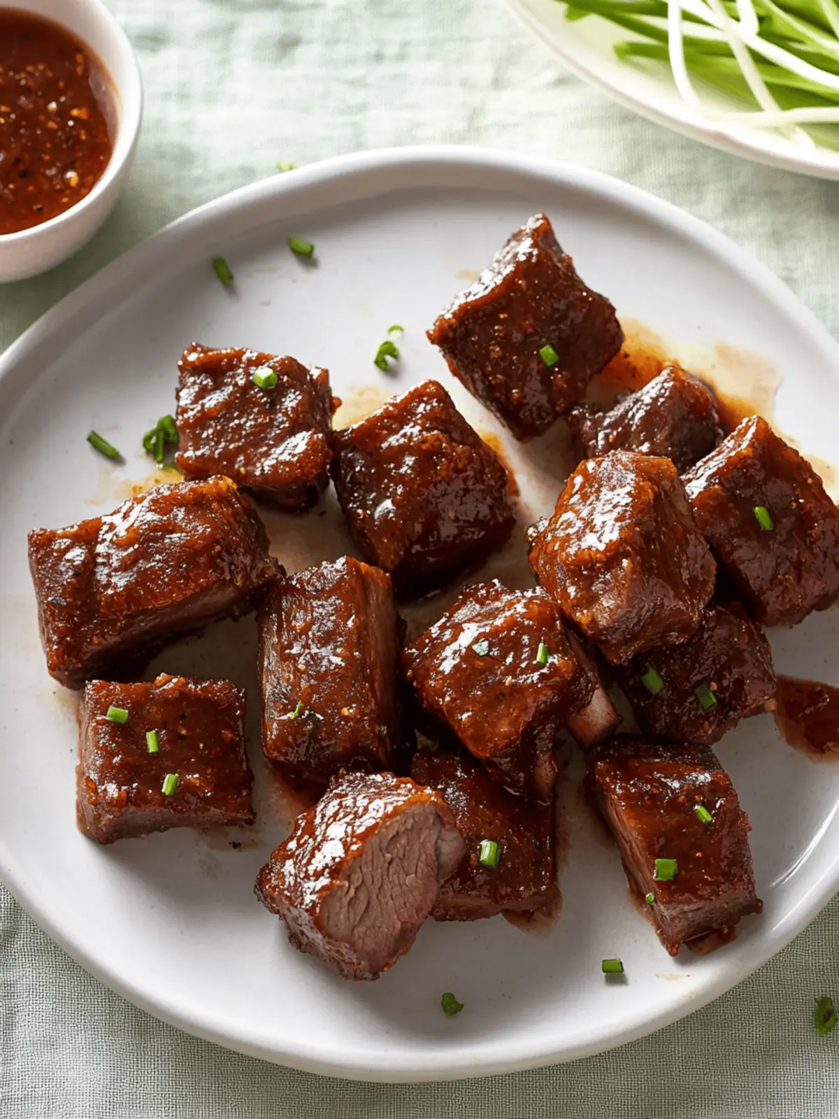 Bite-Size Sweet and Spicy Beef Ribs