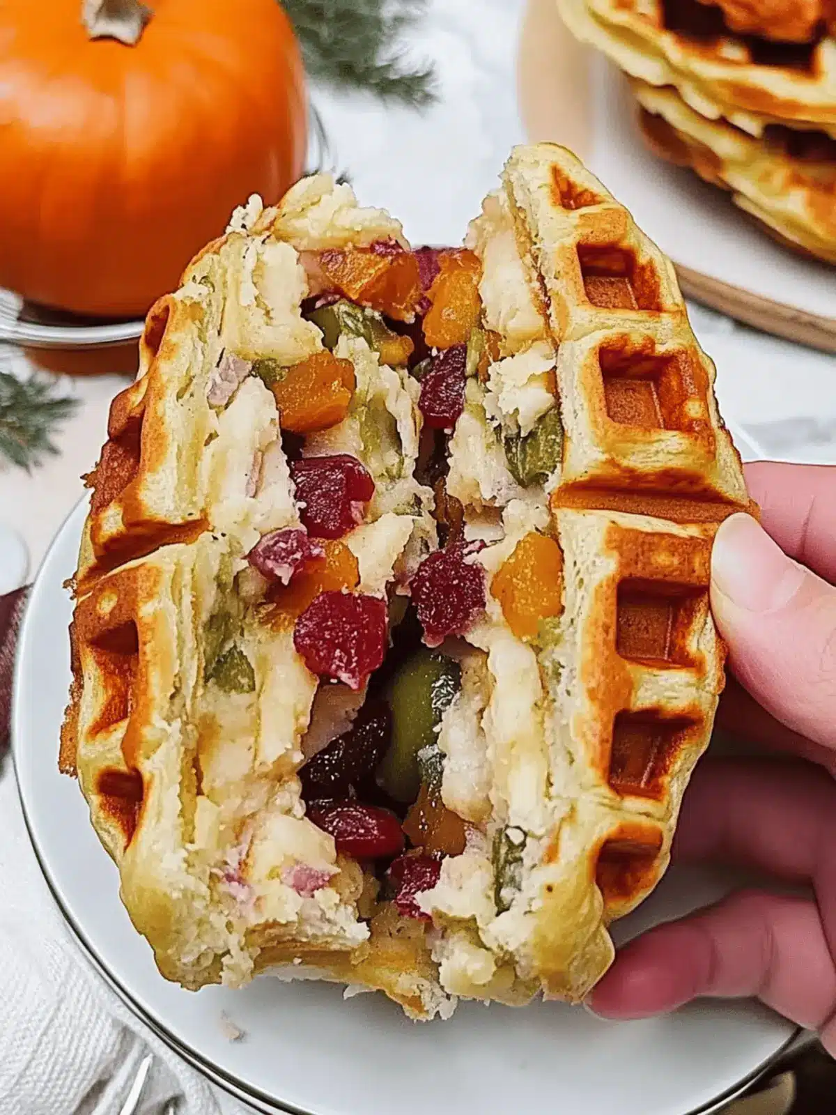 Thanksgiving Stuffed Waffles Are A Delicious Way To Eat Leftovers