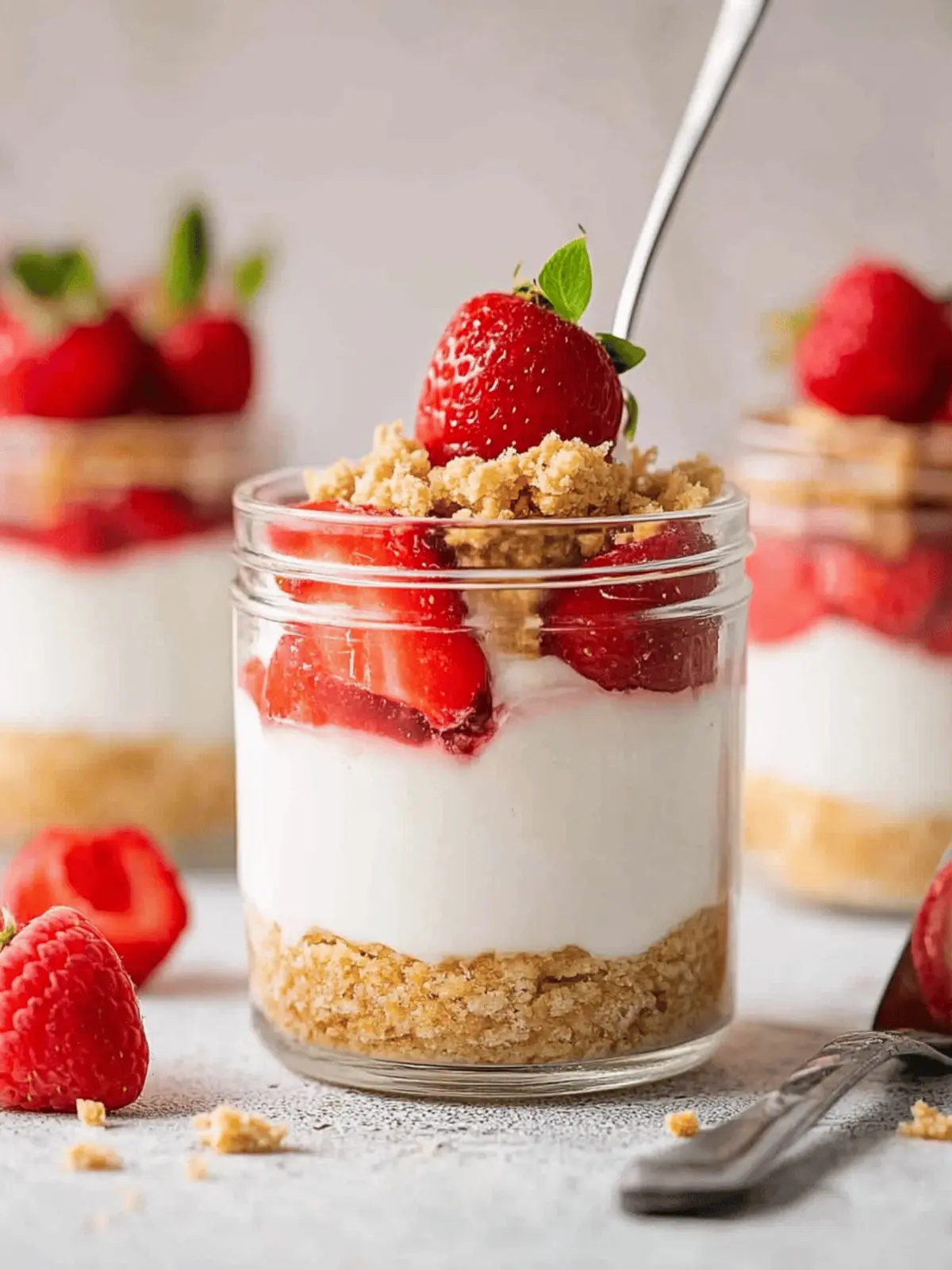 High Protein Cheesecake Jars