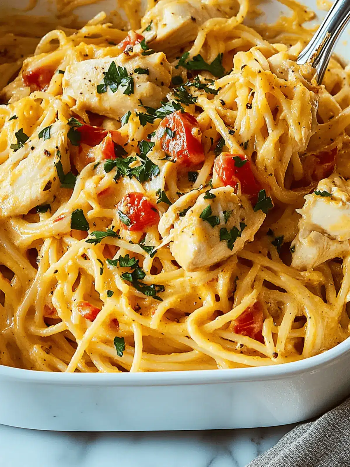 Cheesy Chicken Spaghetti Casserole for Quick Cozy Dinners 4 Chicken Spaghetti