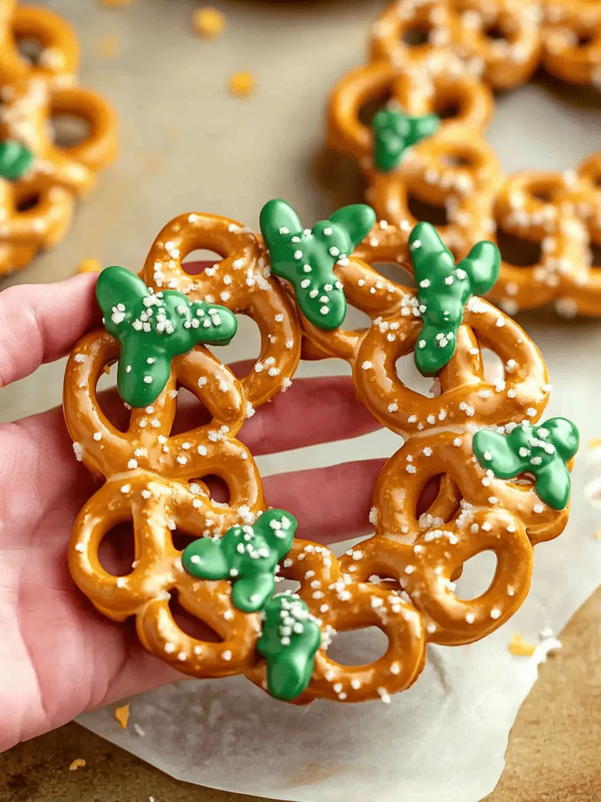 Festive Pretzel Wreaths That Kids Will Love to Make Together 2 Pretzel Wreaths