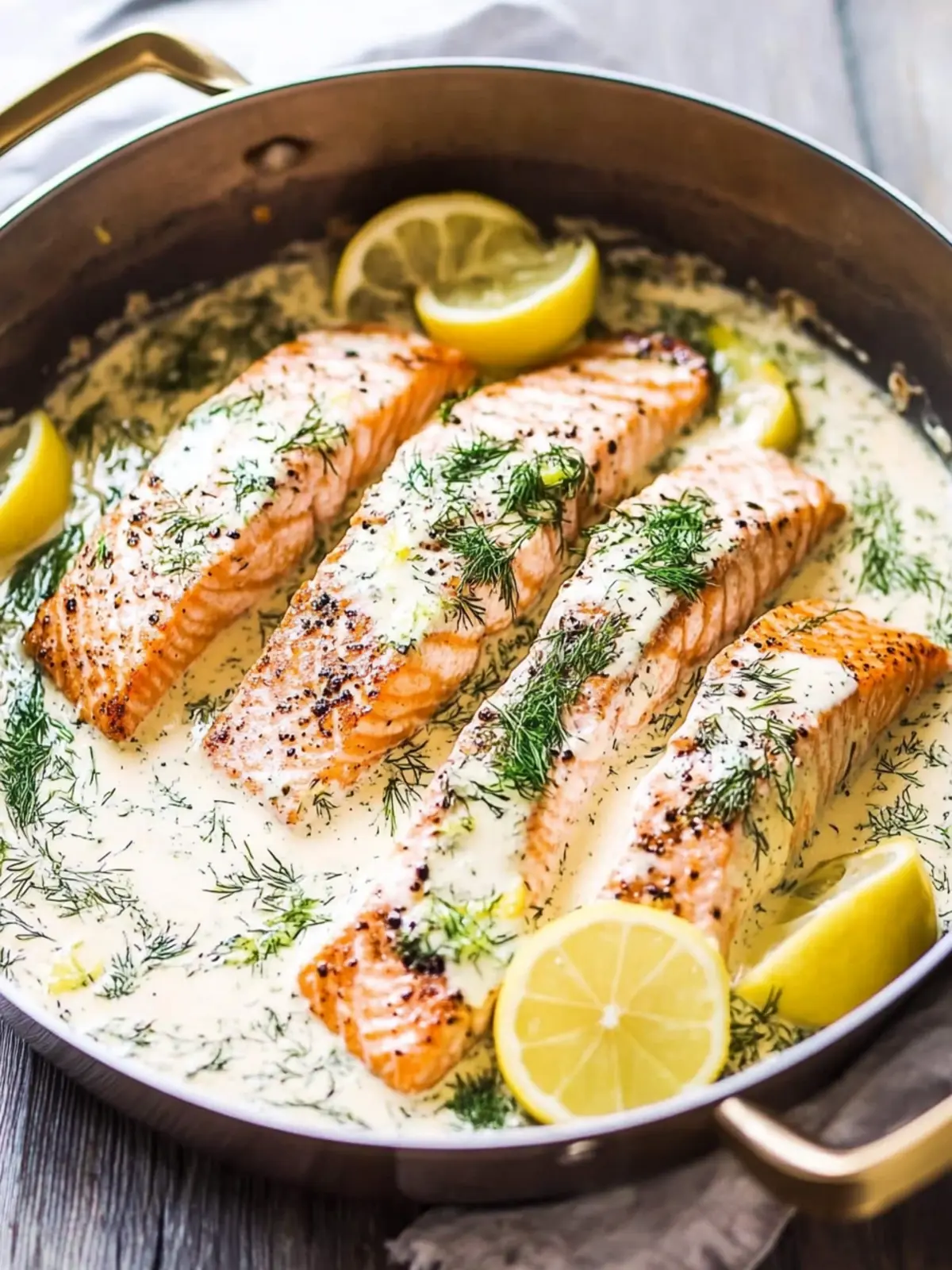 Creamy Lemon Dill Salmon