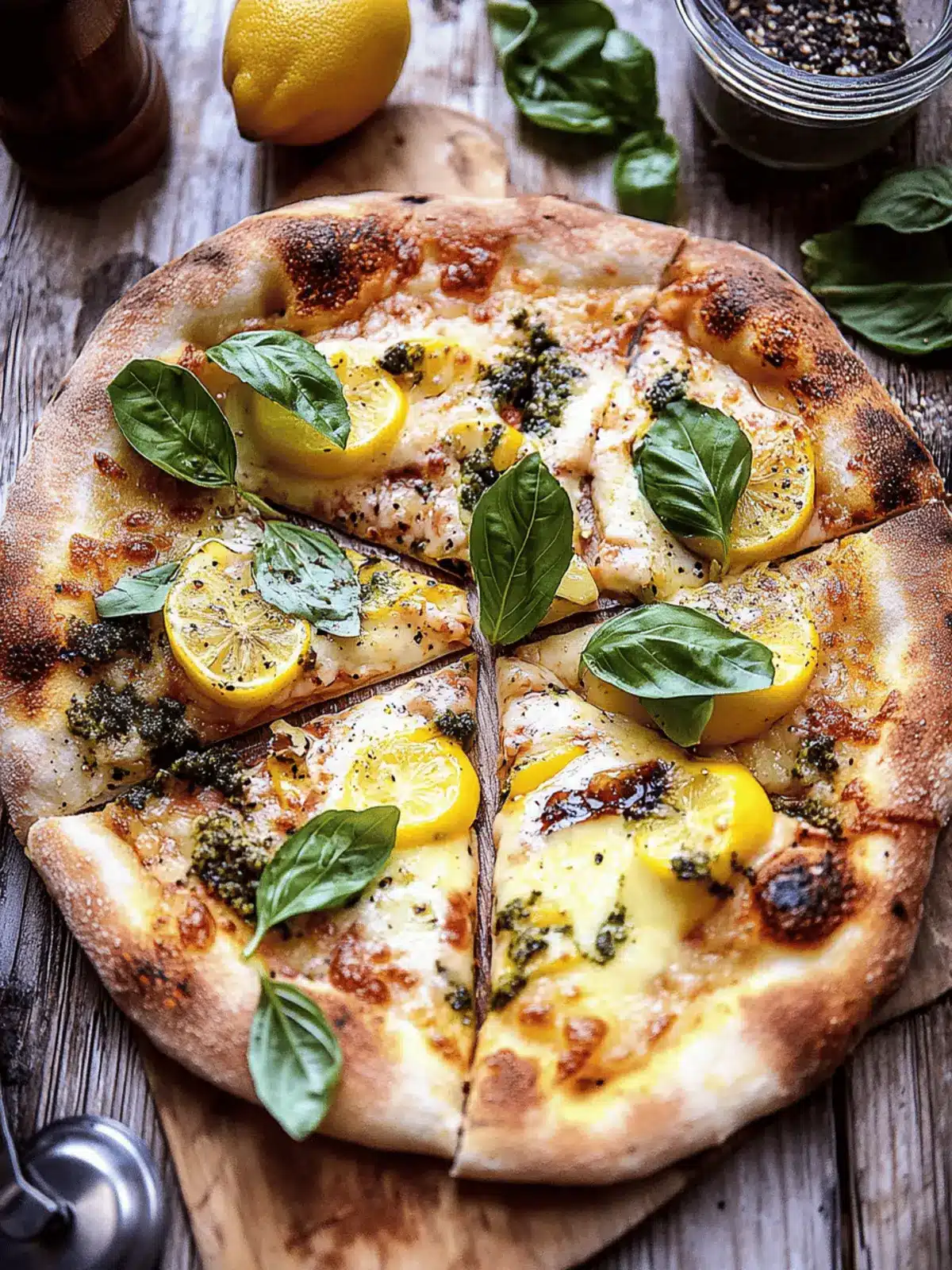 Mouthwatering 3 Cheese Lemon Basil Pizza You ll Crave! 2 3 Cheese Lemon Basil Pizza.
