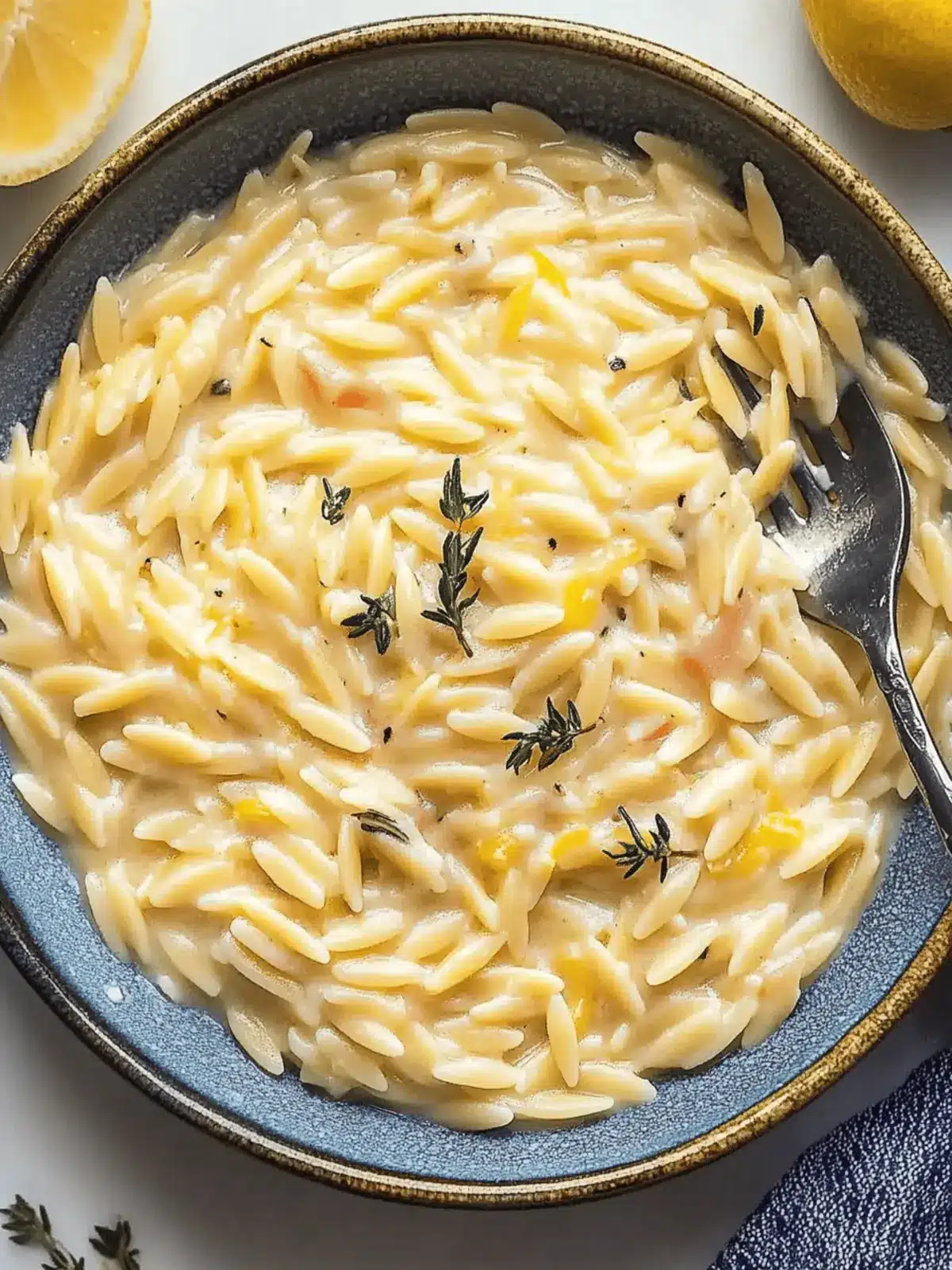 One Pot Lemon Orzo Pasta