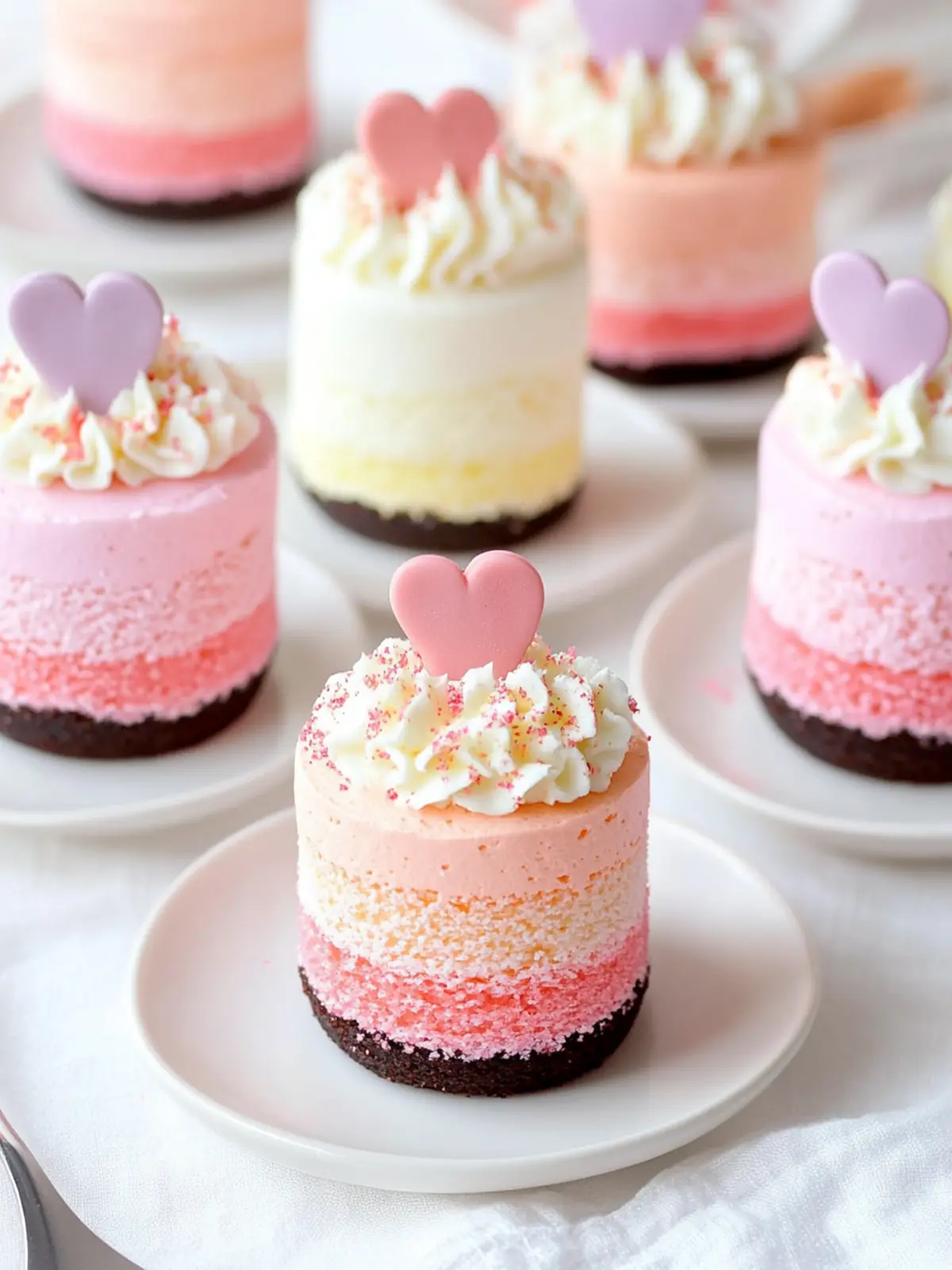 Mini Ombre Cakes