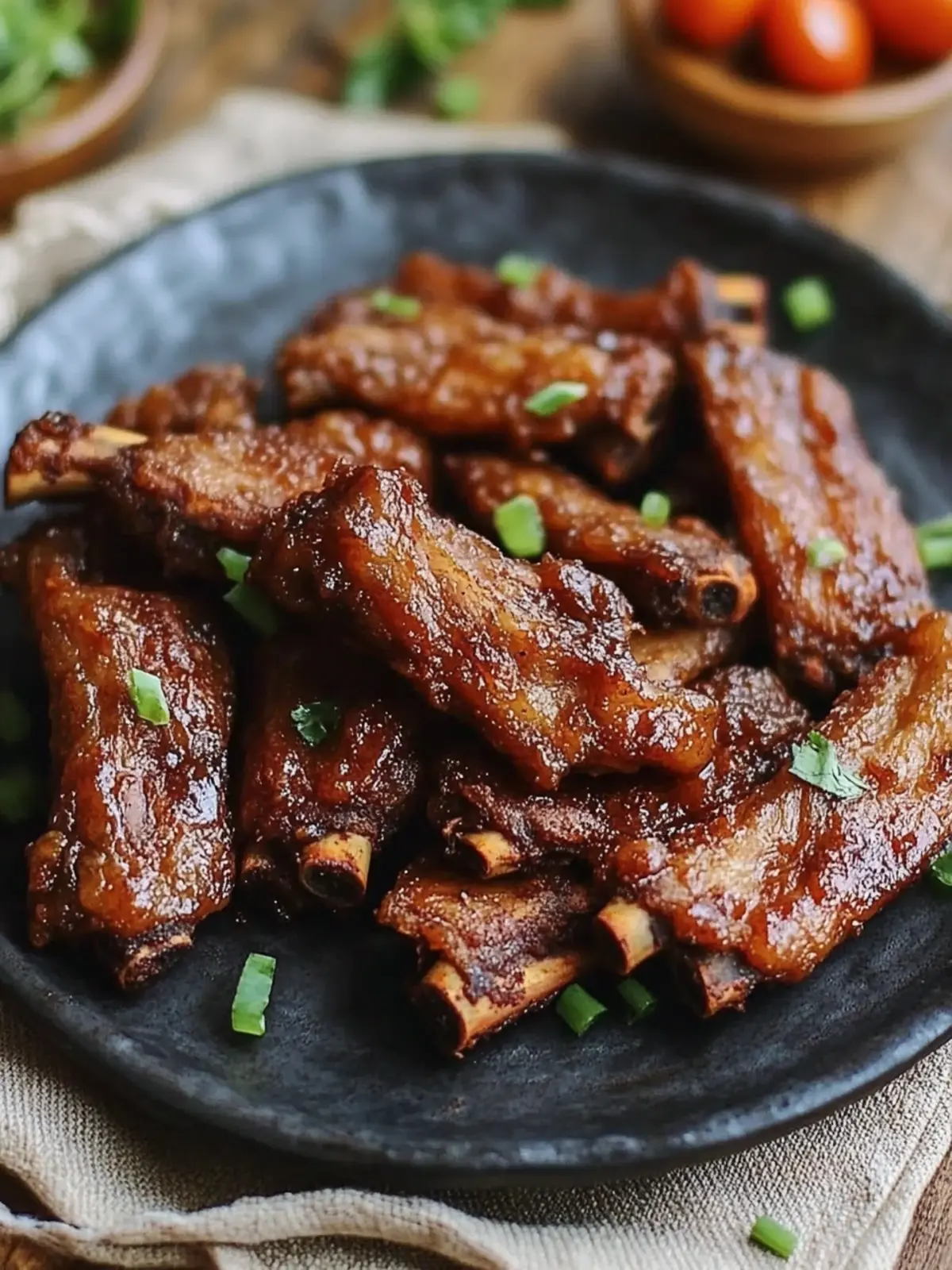 Chinese Fried Ribs with Fermented Red Bean Curd