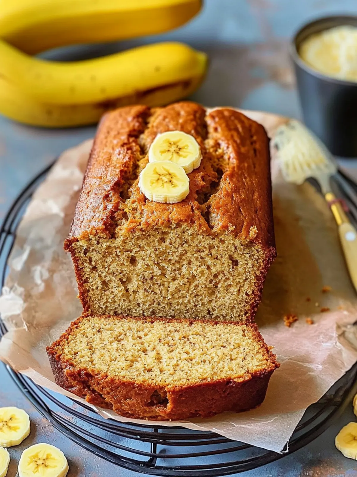 Super Moist Cottage Cheese Banana Bread