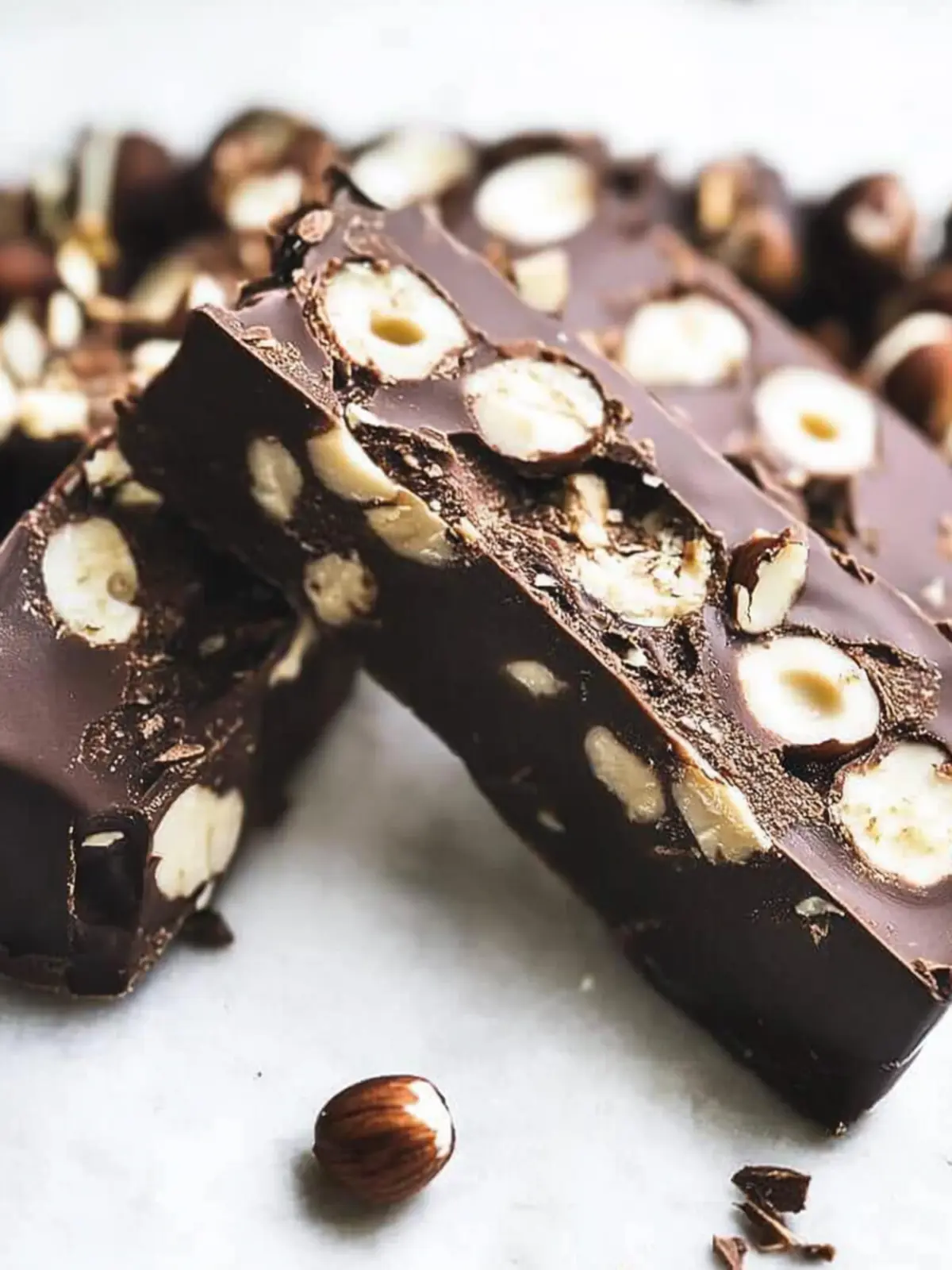 Chocolate Hazelnut Torrone ~ 3 Ingredients for Easy Bliss 3 Chocolate Hazelnut Torrone ~ 3 ingredients!