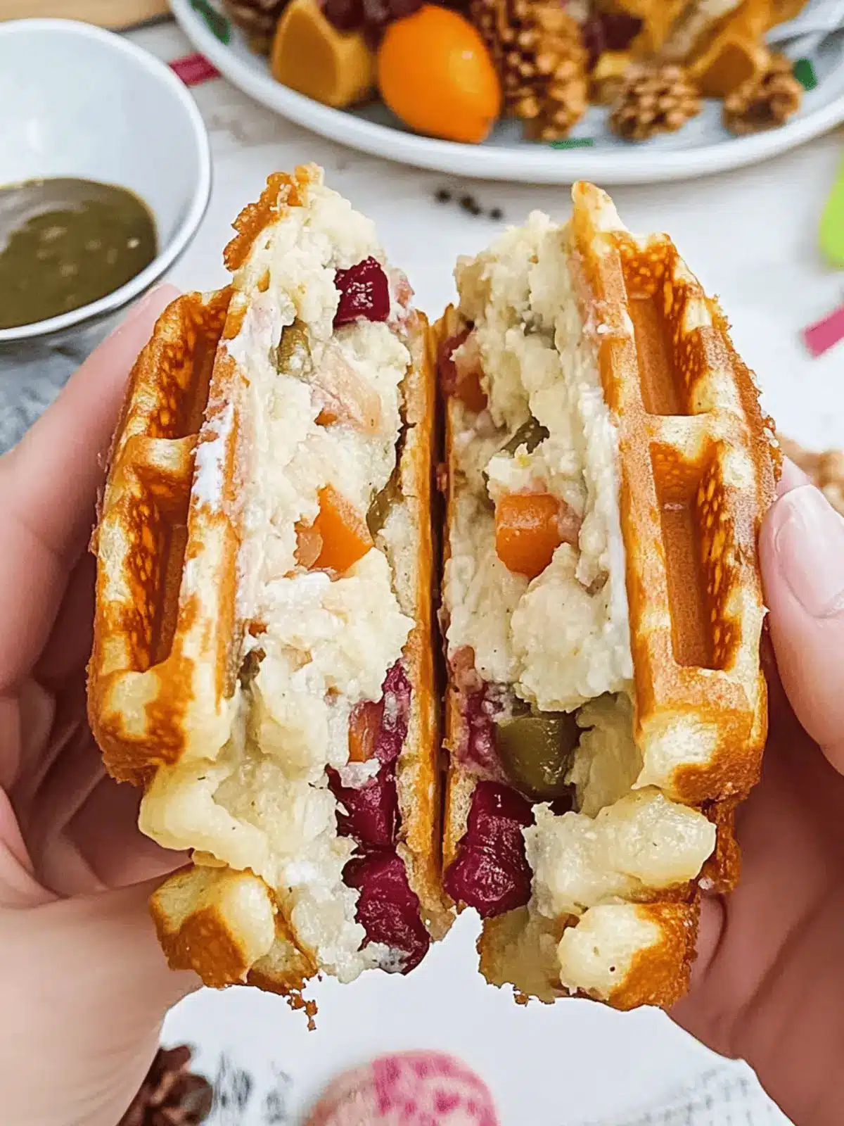 Thanksgiving Stuffed Waffles Are A Delicious Way To Eat Leftovers