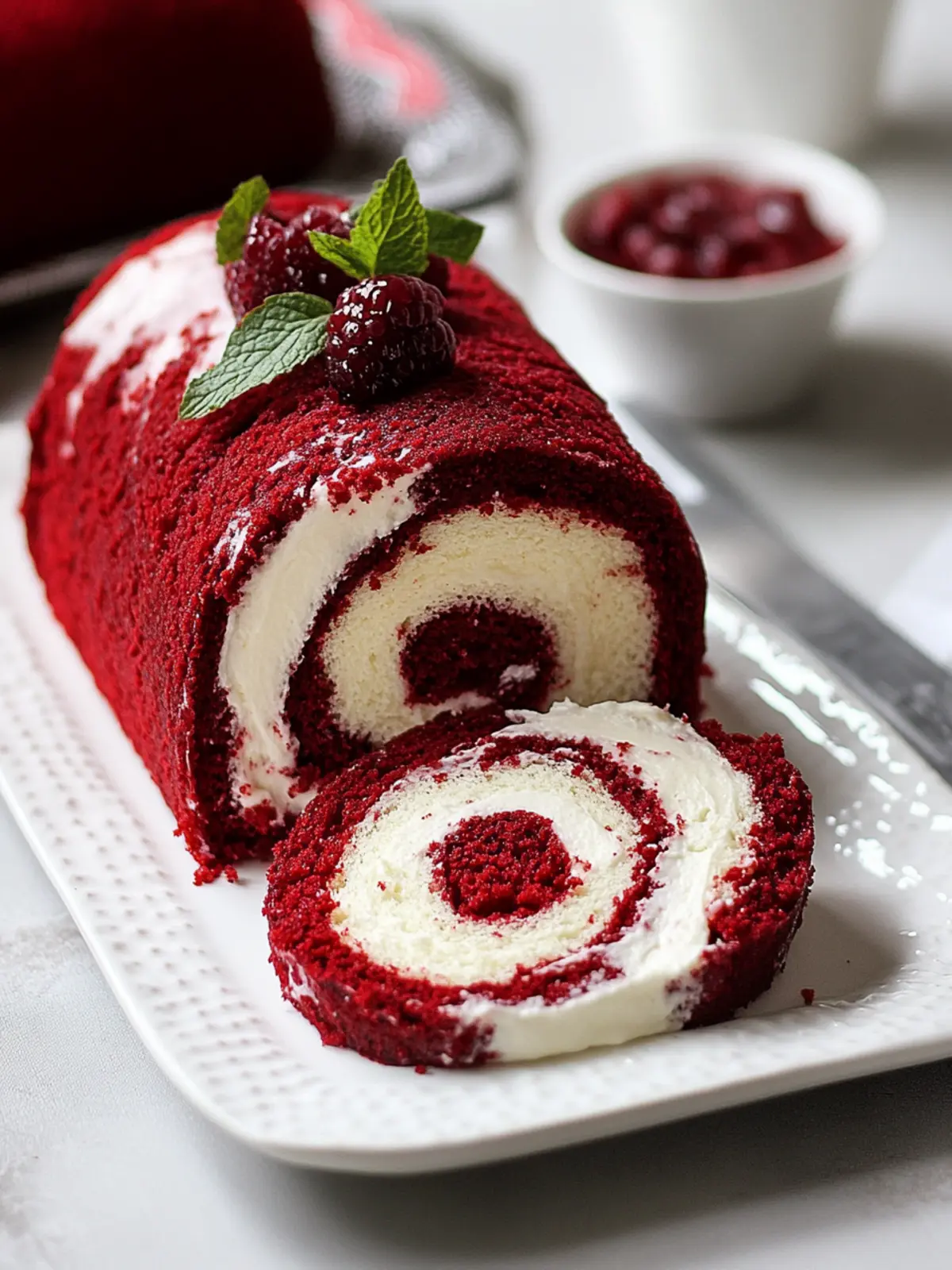Delicious Red Velvet Cake Roll A Stunning Dessert Surprise 2 Red Velvet Cake Roll