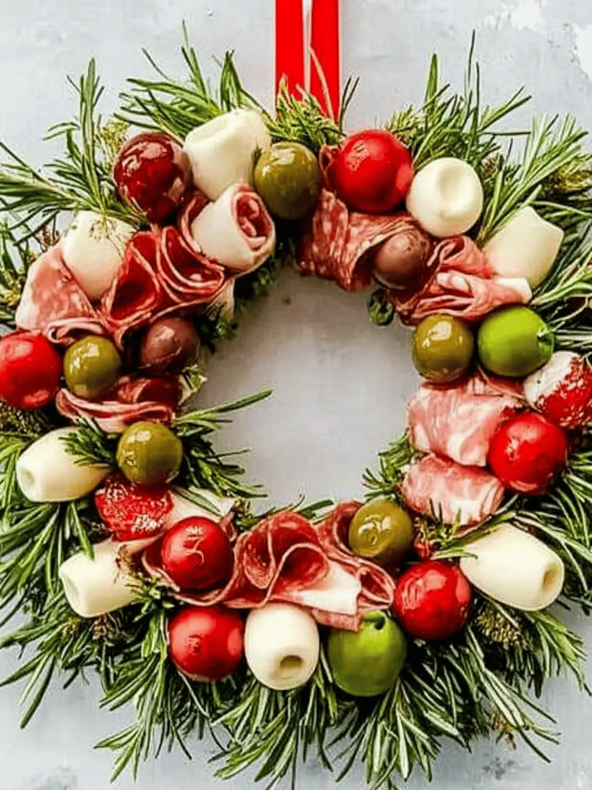 Delicious Christmas Antipasto Wreath Appetizer for Festive Fun 2 Delicious Christmas Antipasto Wreath Appetizer