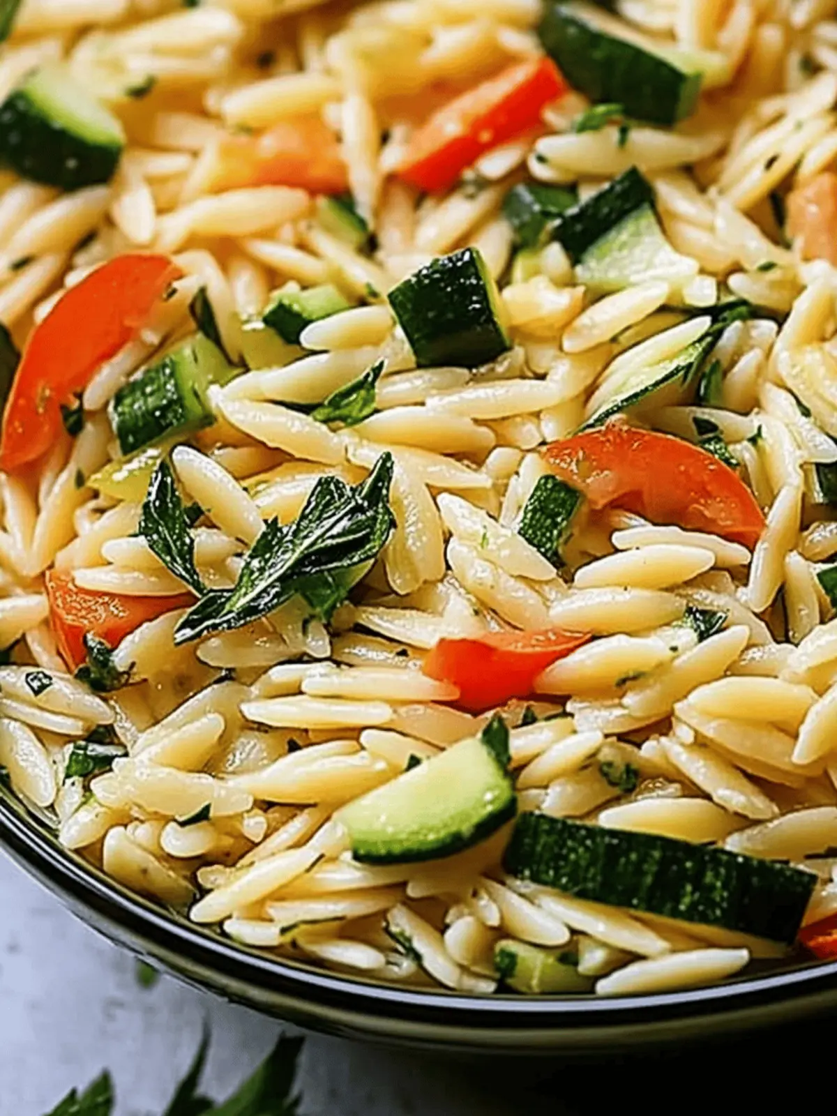 Zesty Lemon Garlic Orzo with Veggies Your Go-To Summer Delight 4 Zesty Lemon Garlic Orzo with Veggies Summer Delight