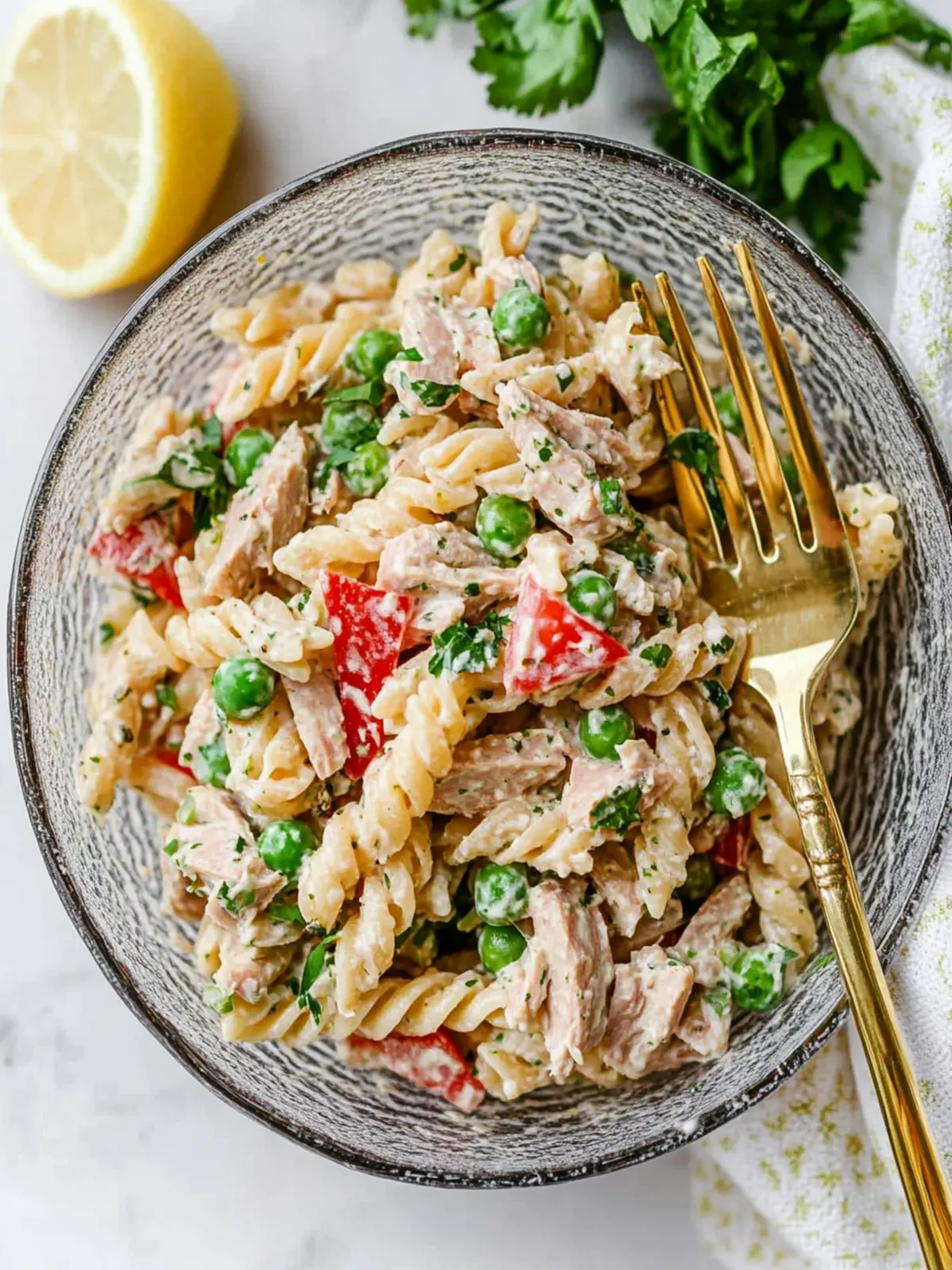 Healthy Tuna Pasta Salad with Peas for Quick Weeknight Meals 4 Healthy Tuna Pasta Salad with Peas