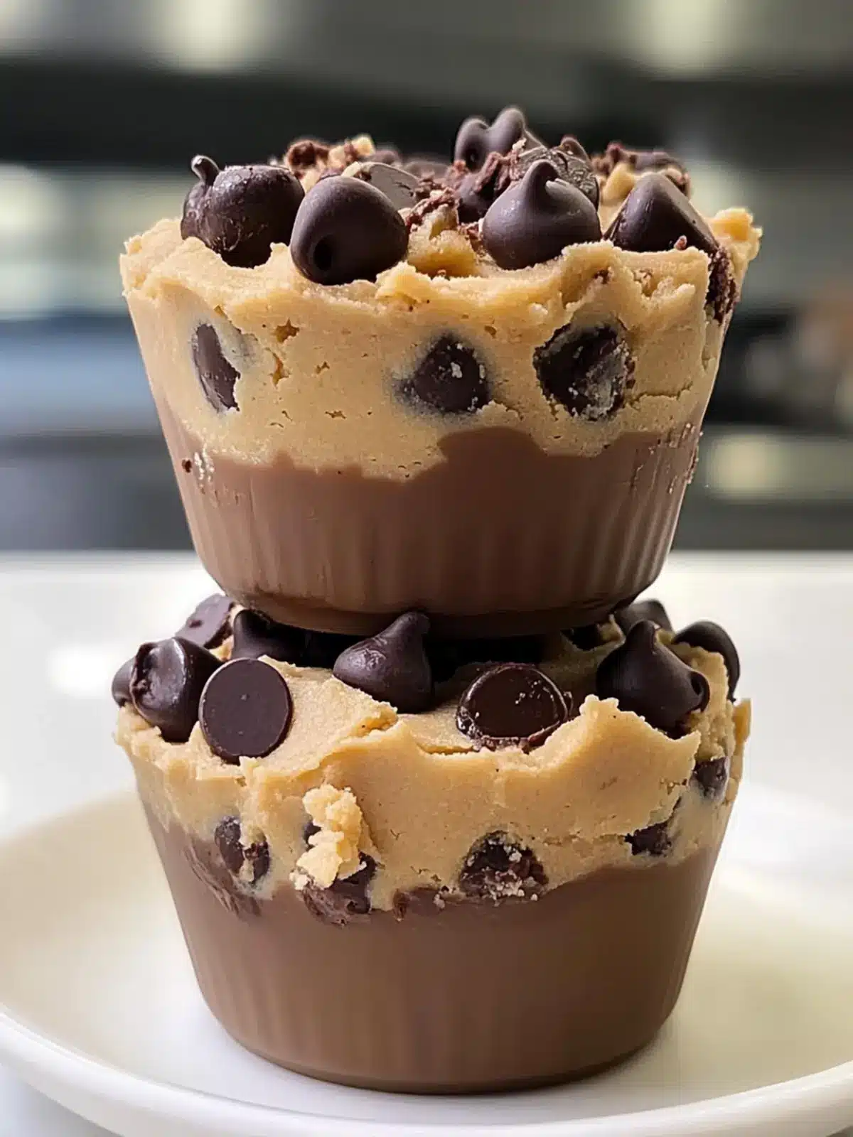 Chocolate Chip Cookie Dough Cups