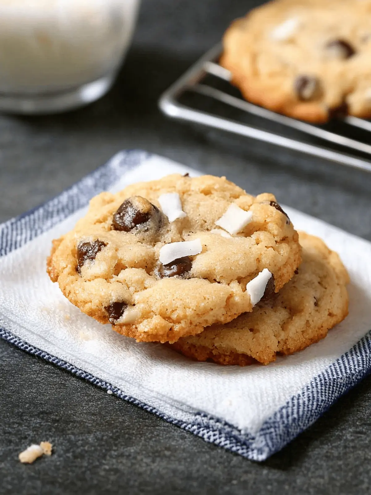 Tropical Coconut Chocolate Chip Cookies You ll Crave Daily 3 Coconut Chocolate Chip Cookies