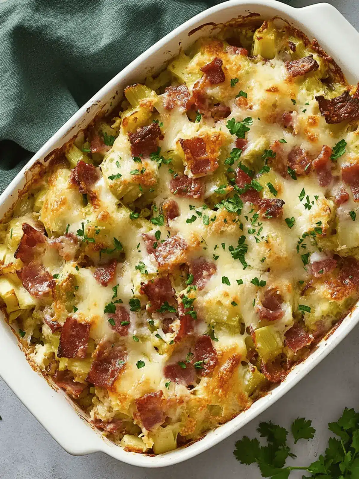 Make-Ahead Bacon & Leek Casserole for Effortless Brunch Bliss 4 Make-Ahead Bacon & Leek Casserole