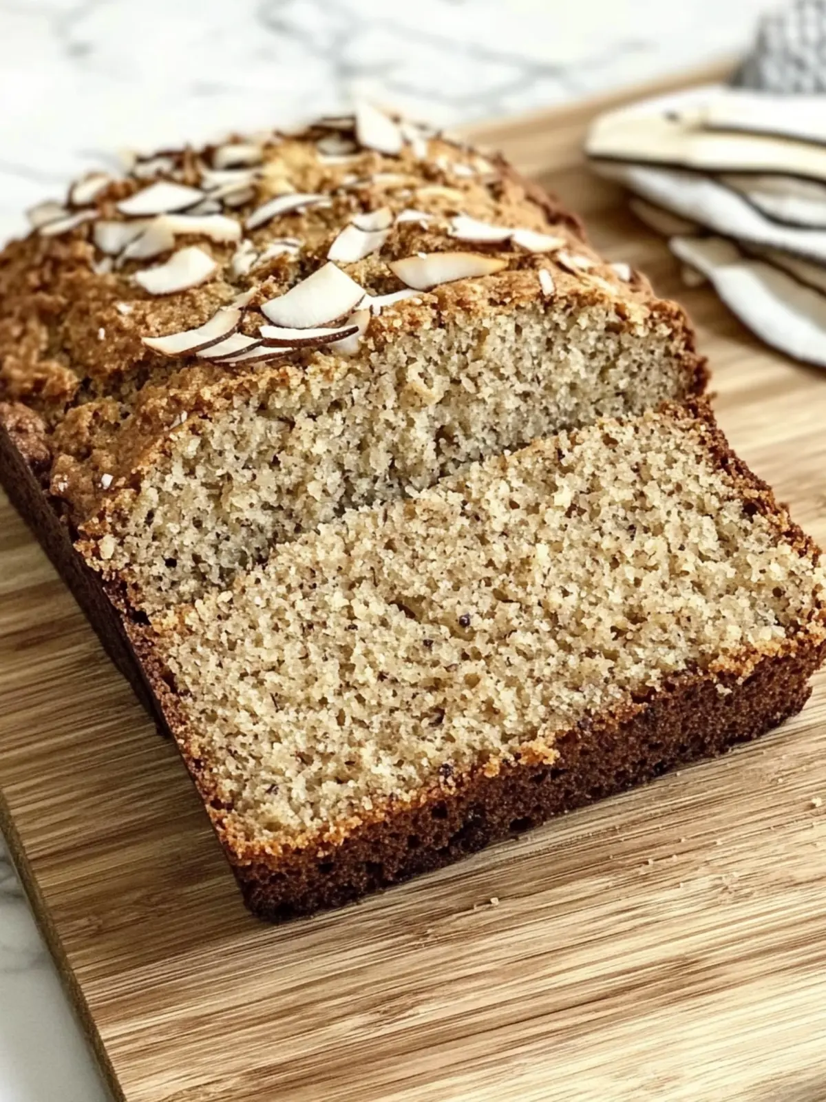 Coconut Banana Bread (Easy Recipe)