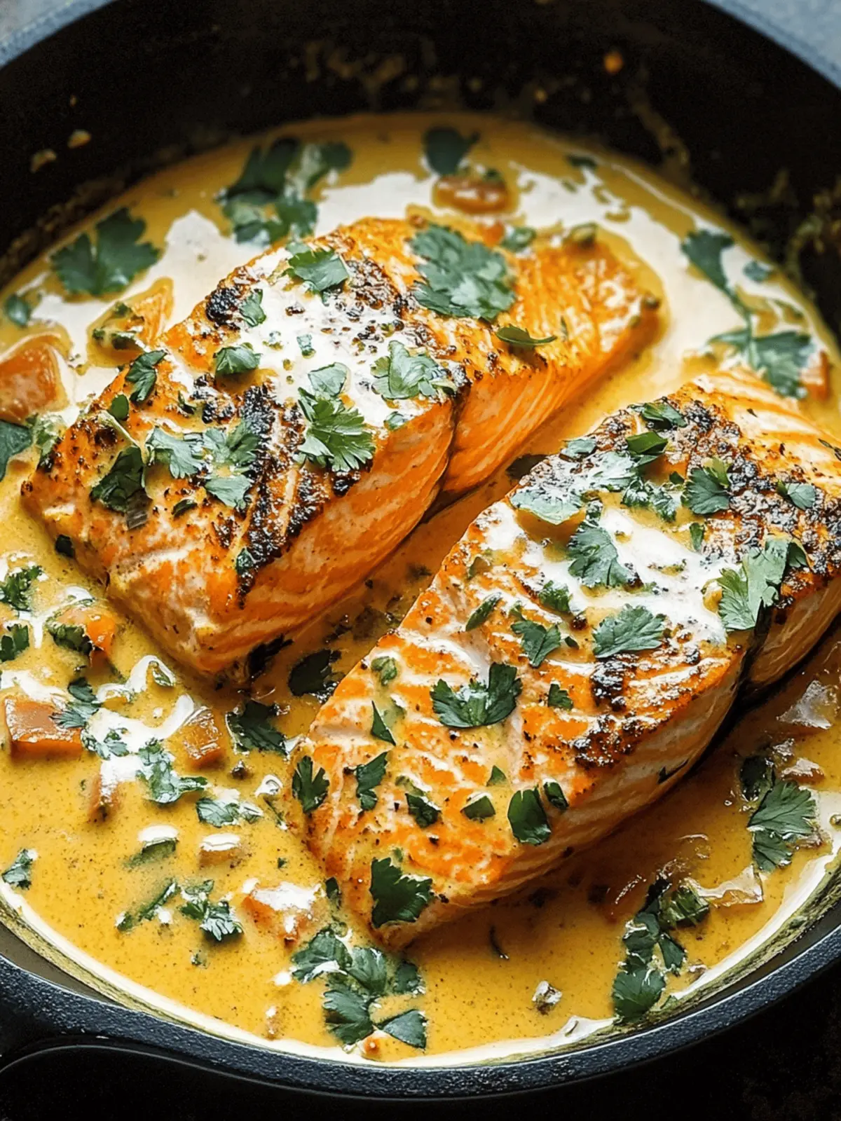 Creamy Curried Salmon Skillet: 20-Minute Gourmet Delight 4 Creamy Curried Salmon Skillet