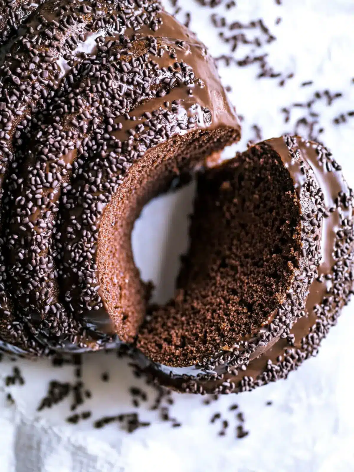 Chocolate Sour Cream Doughnut Bundt Cake