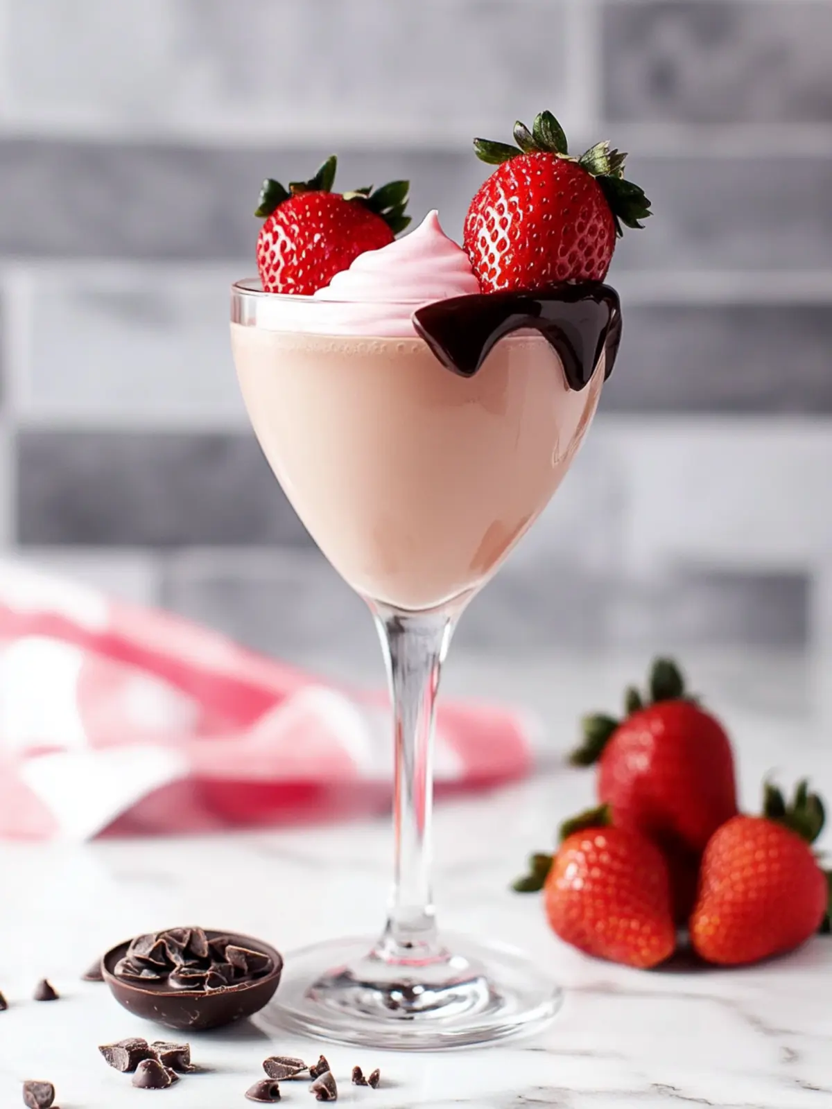 Chocolate Covered Strawberry Martini