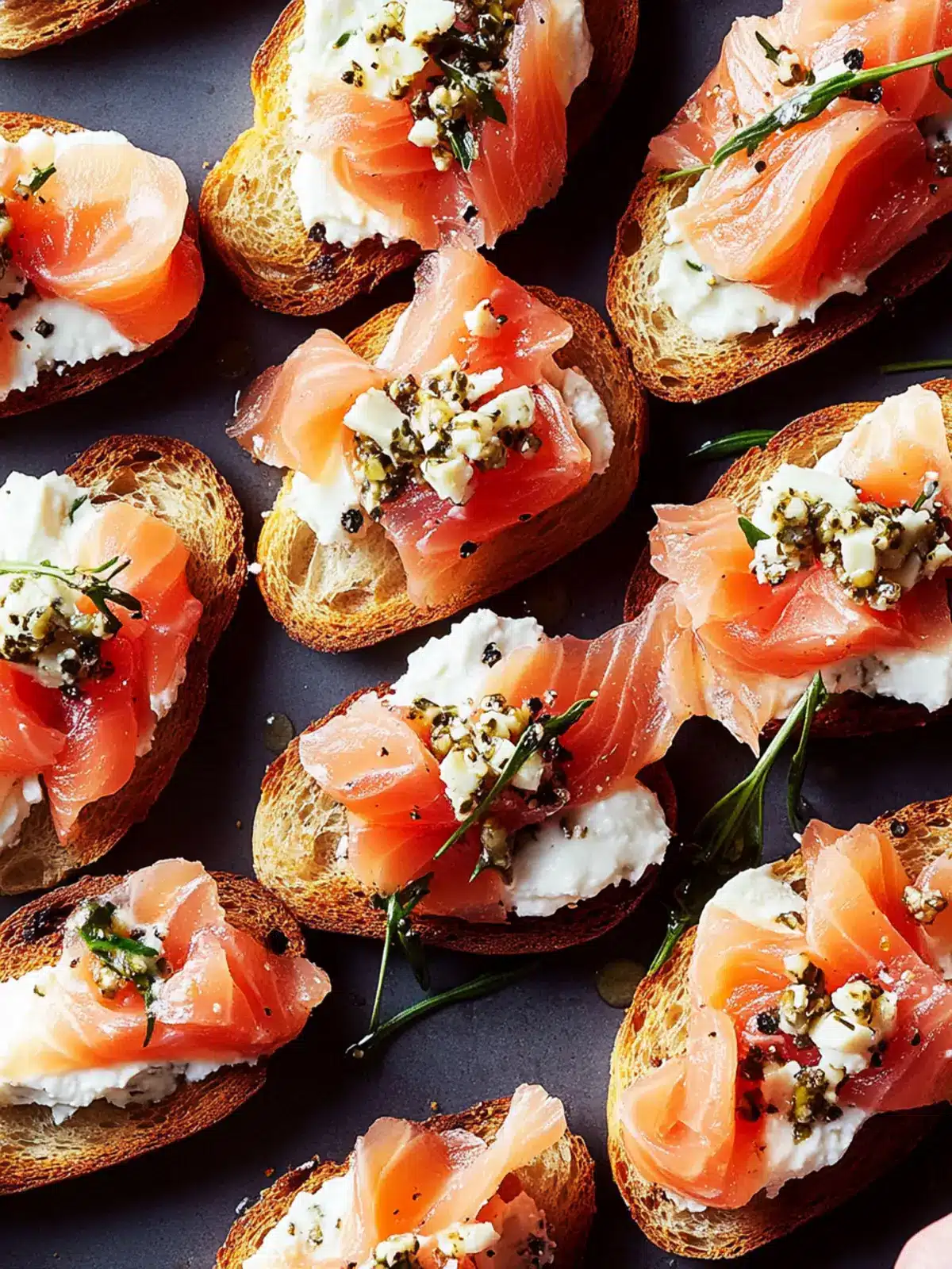 Smoked Salmon Crostini