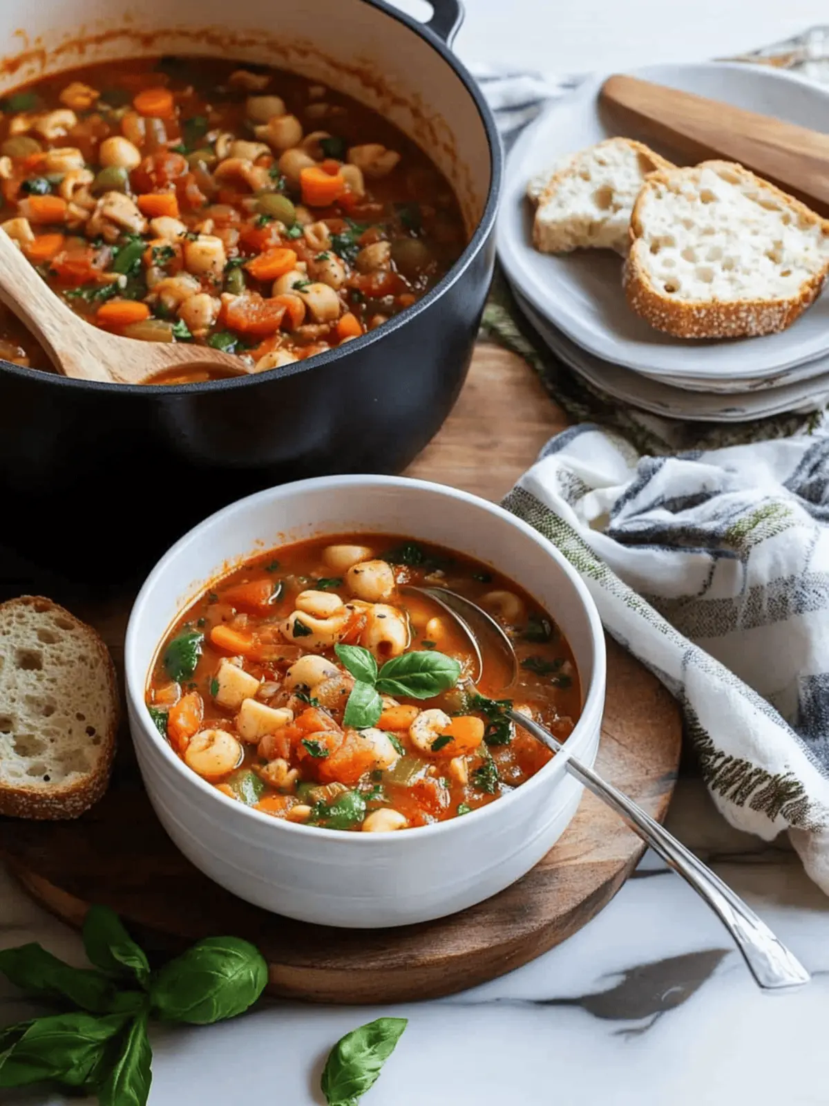 Delicious Minestrone Soup: A Veggie-Packed Comfort Bowl 2 Minestrone Soup