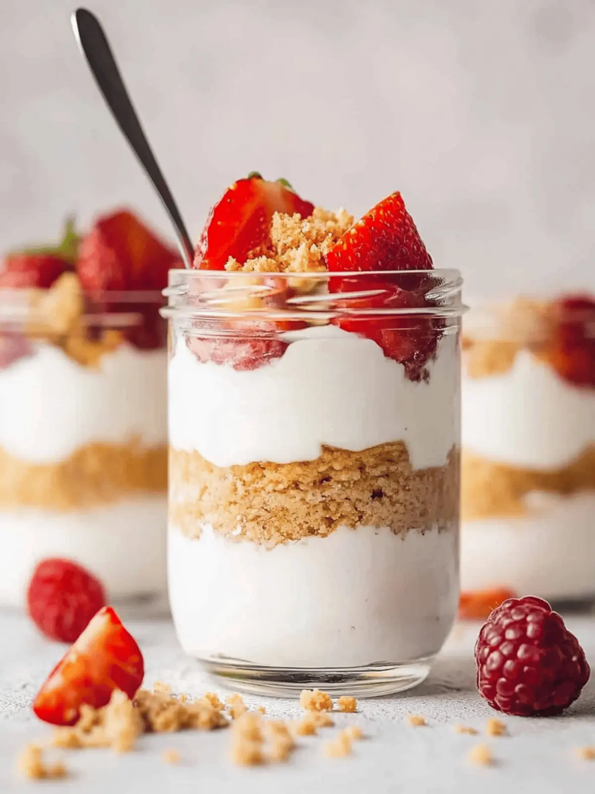 High Protein Cheesecake Jars