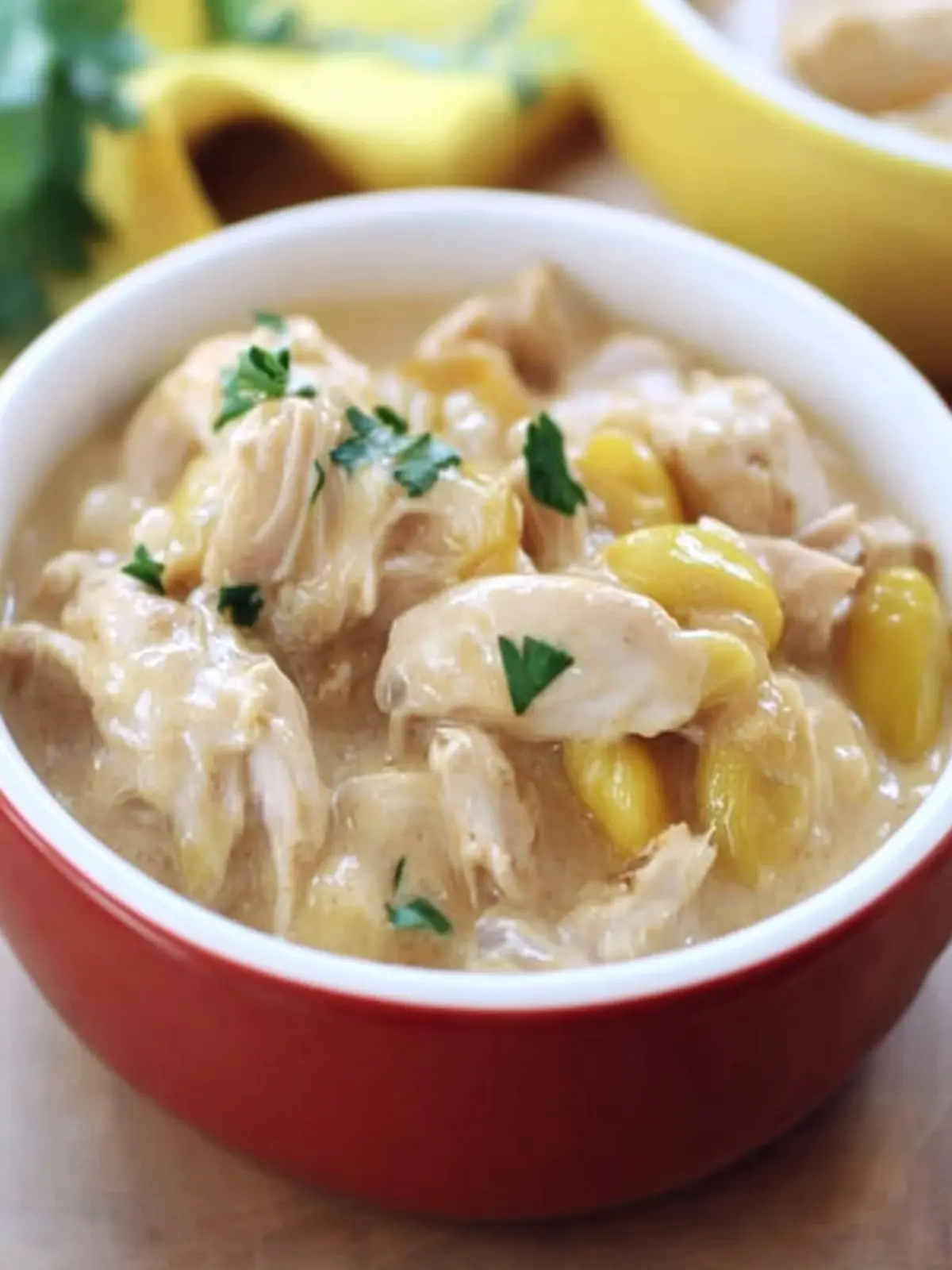Creamy Slow Cooker Pepperoncini Chicken (Video)