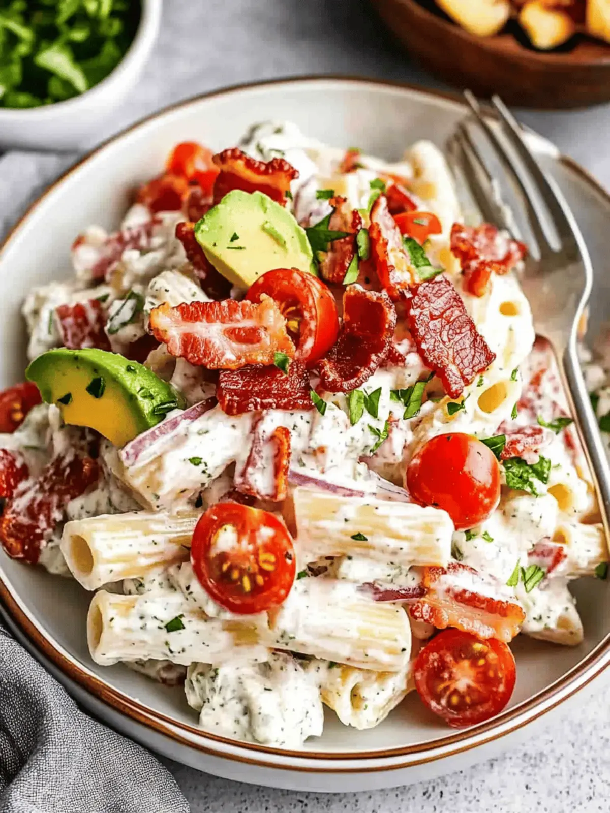 Bacon Ranch Pasta Salad