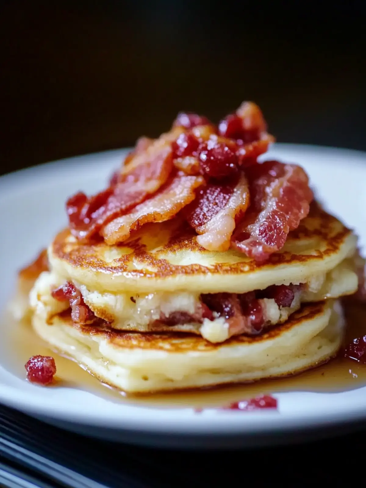 Bacon Stuffed Pancake