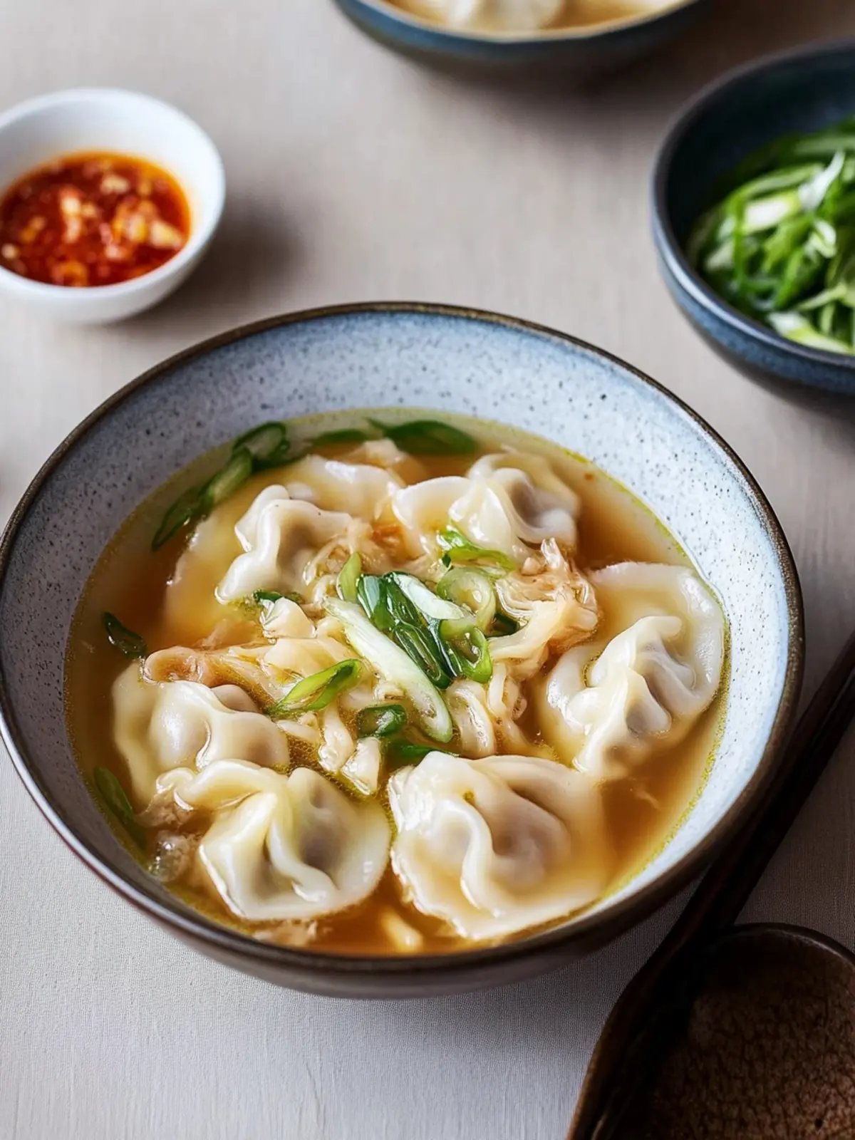 Mandu Guk (Korean Dumpling Soup)