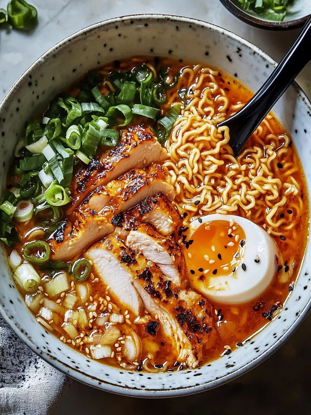 Spice Up Dinner with Fiery Chicken Ramen Garlic Delight