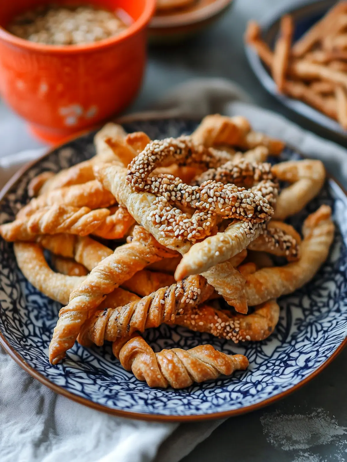 Chinese Sesame Twists (Zha Ma Ye   ç¸éº»å¶), a Chinese New Year Snack