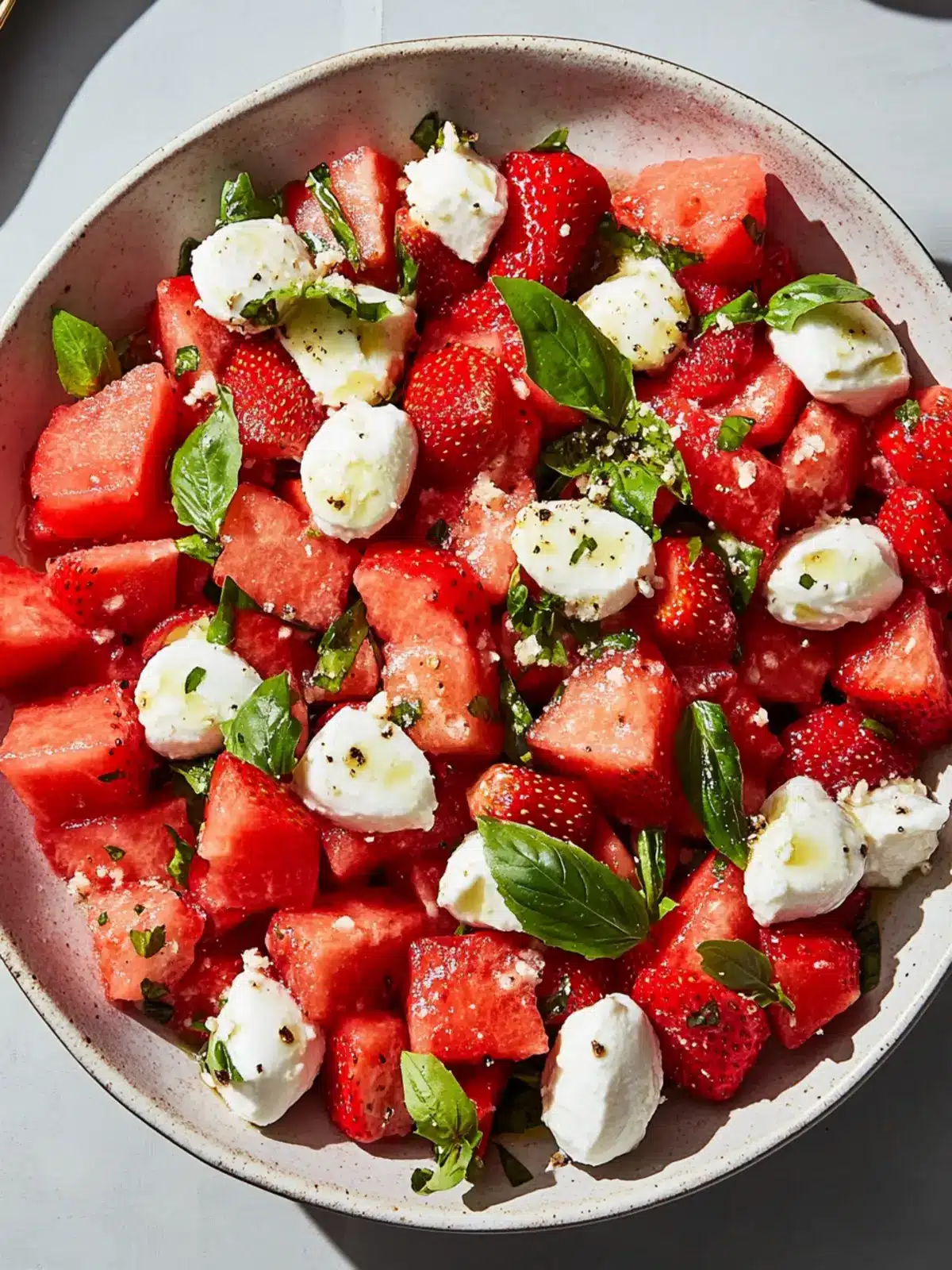 Refreshing Watermelon Strawberry Caprese Salad for Summer Vibes 3 Watermelon Strawberry Caprese Salad