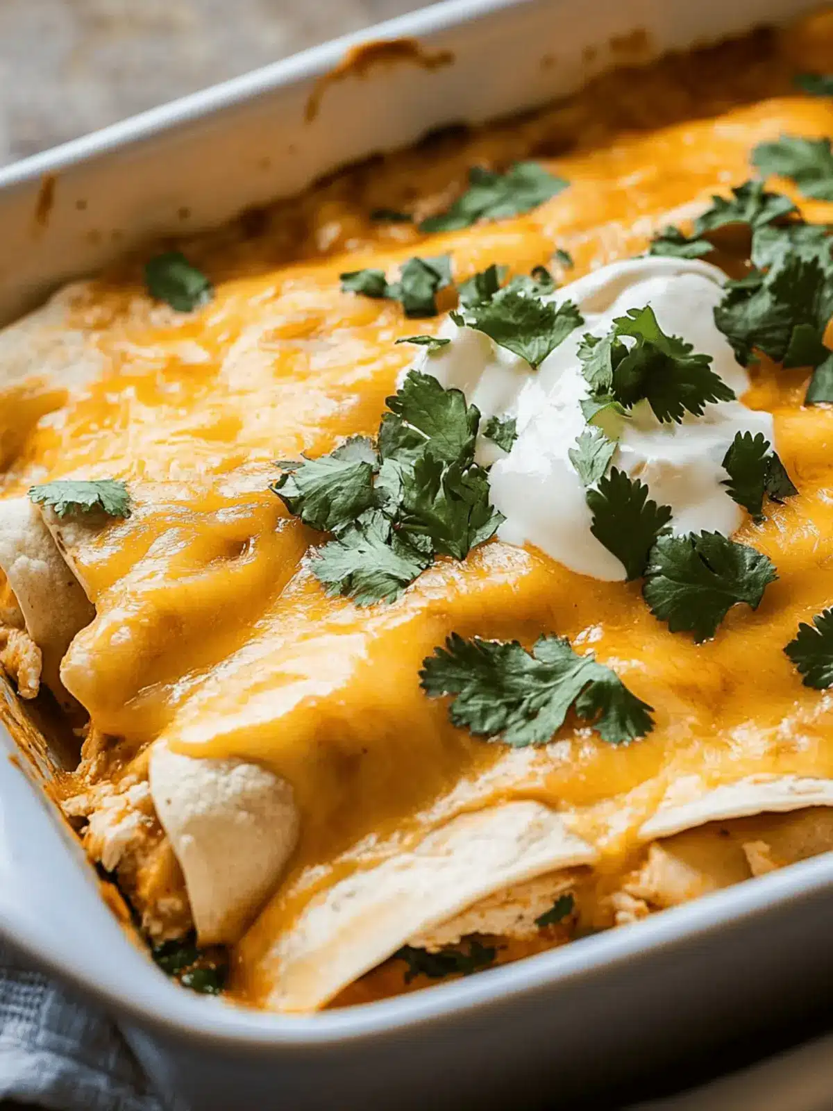 Creamy Sour Cream Chicken Enchiladas with a Tex-Mex Twist 2 Creamy Sour Cream Chicken Enchiladas with a Tex-Mex Twist