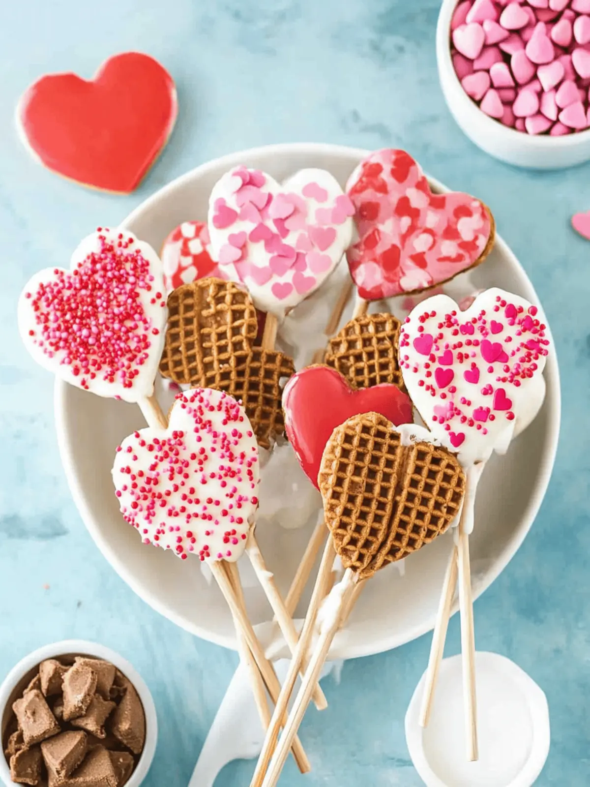 These Cute Valentine Waffle Pops Make The Sweetest Treat Ever 3 These Cute Valentine Waffle Pops Make The Sweetest Treat