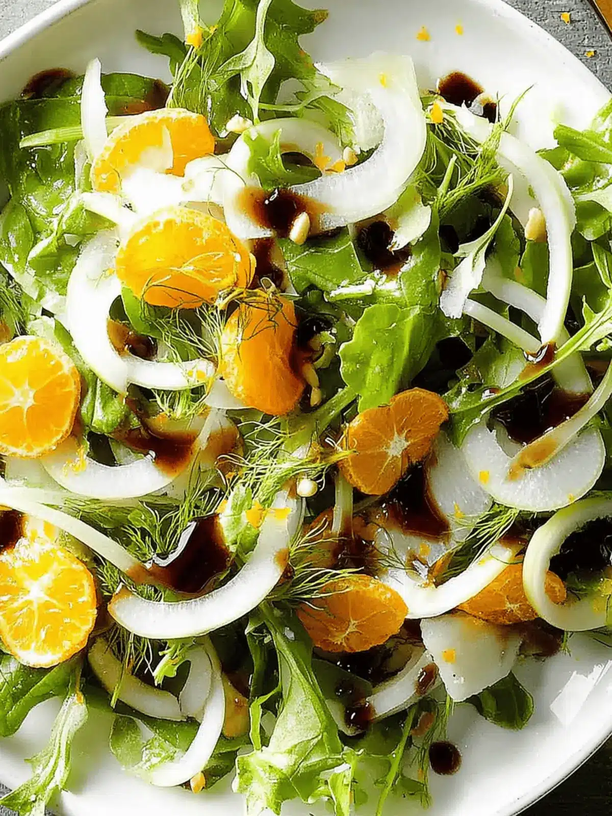 Fennel Salad with Orange-Balsamic Vinaigrette