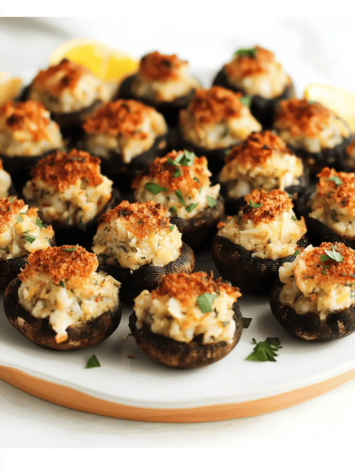 Delicious Stuffed Mushrooms with Crab for Impressive Gatherings 3 Stuffed Mushrooms with Crab