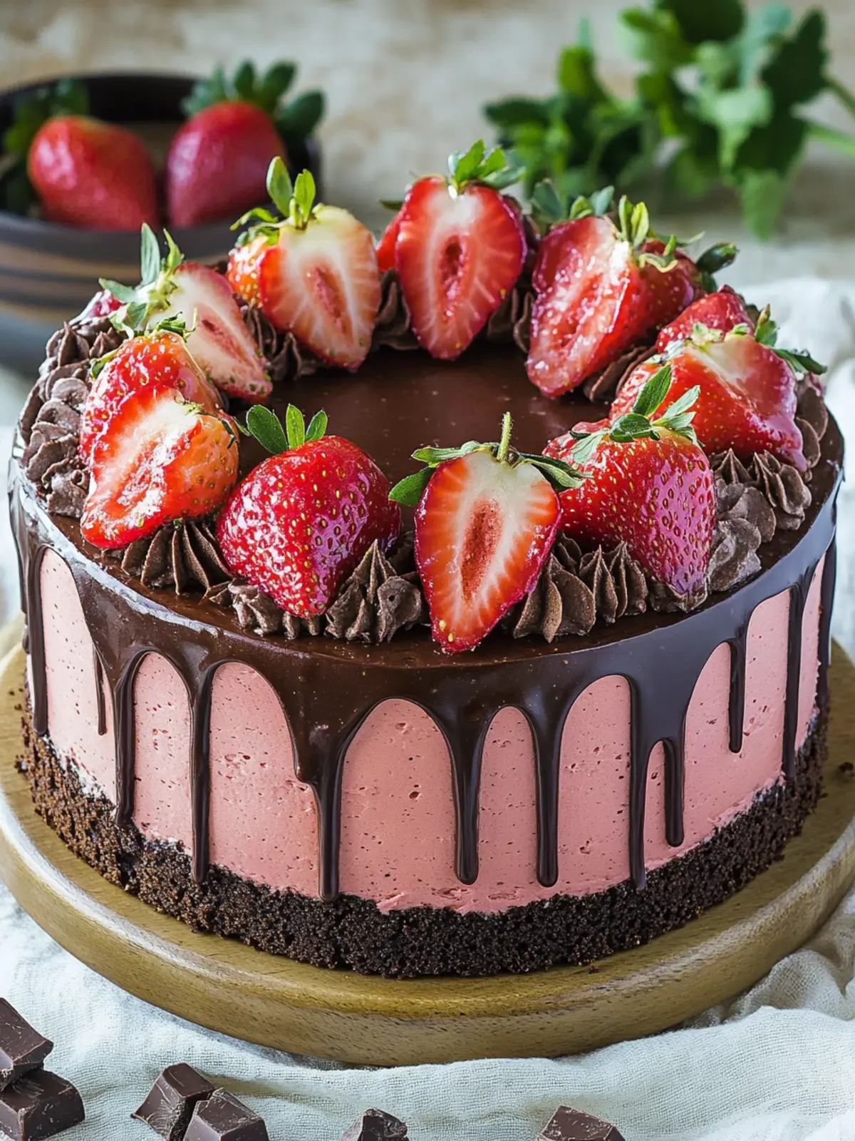 Strawberry Chocolate Cake