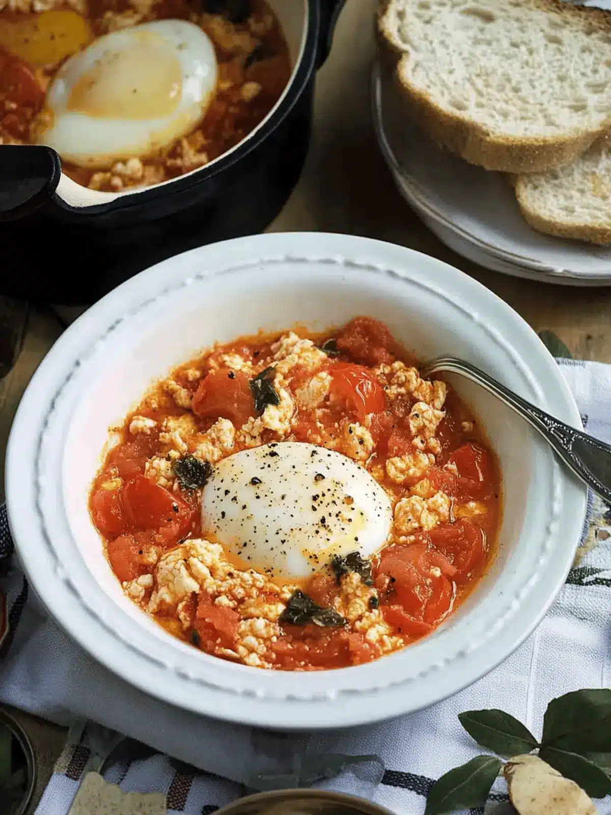 Nonno's Breakfast Special: Fried Tomatoes with Eggs