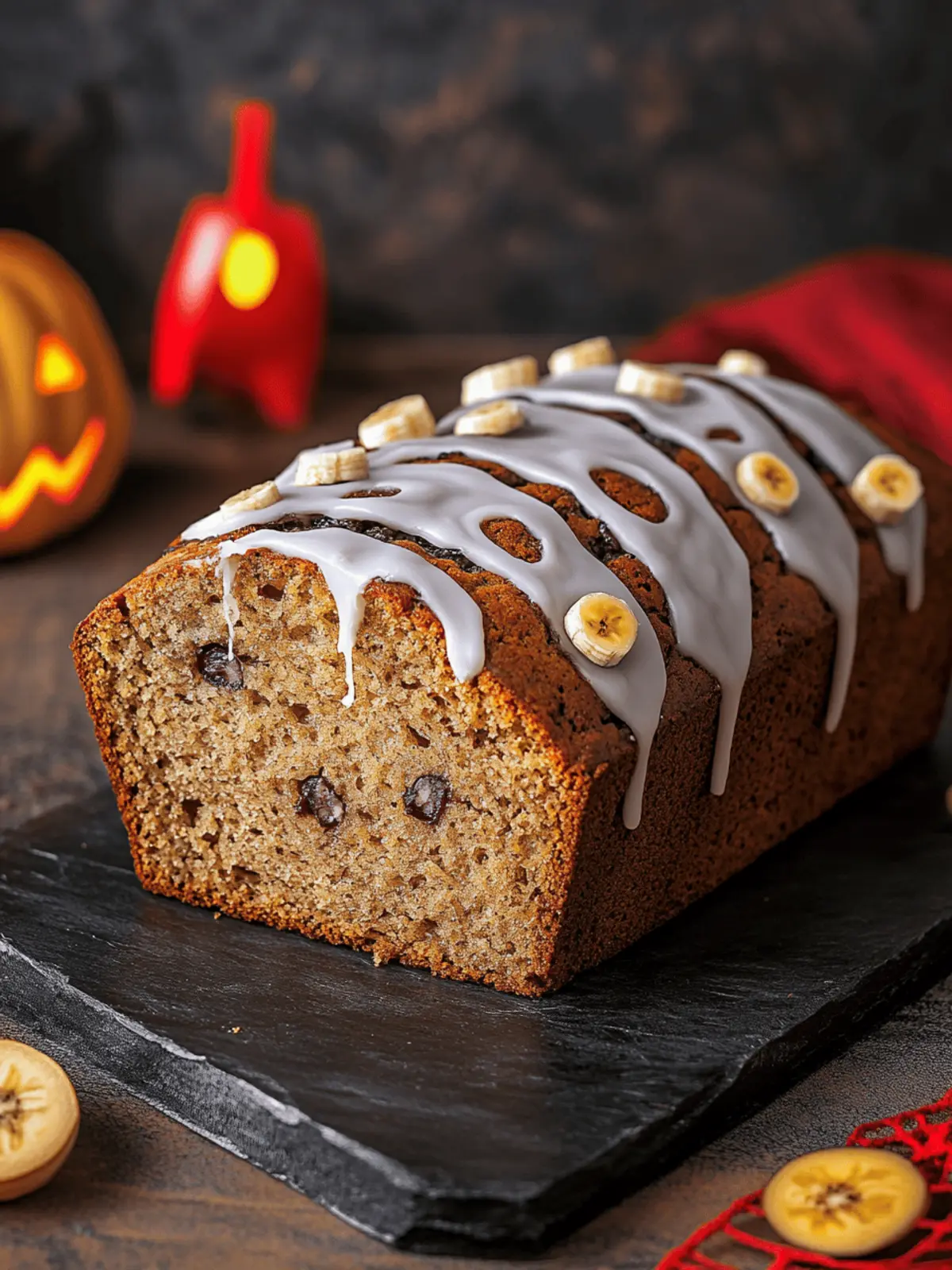 Spooky Banana Bread: Moist and Fun for Halloween Baking Fun 3 Spooky Banana Bread Moist, Festive & Frighteningly Delicious