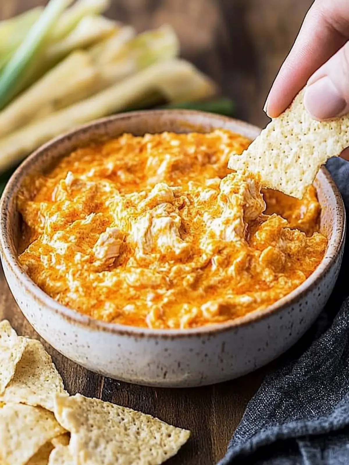 Crock Pot Buffalo Chicken Dip