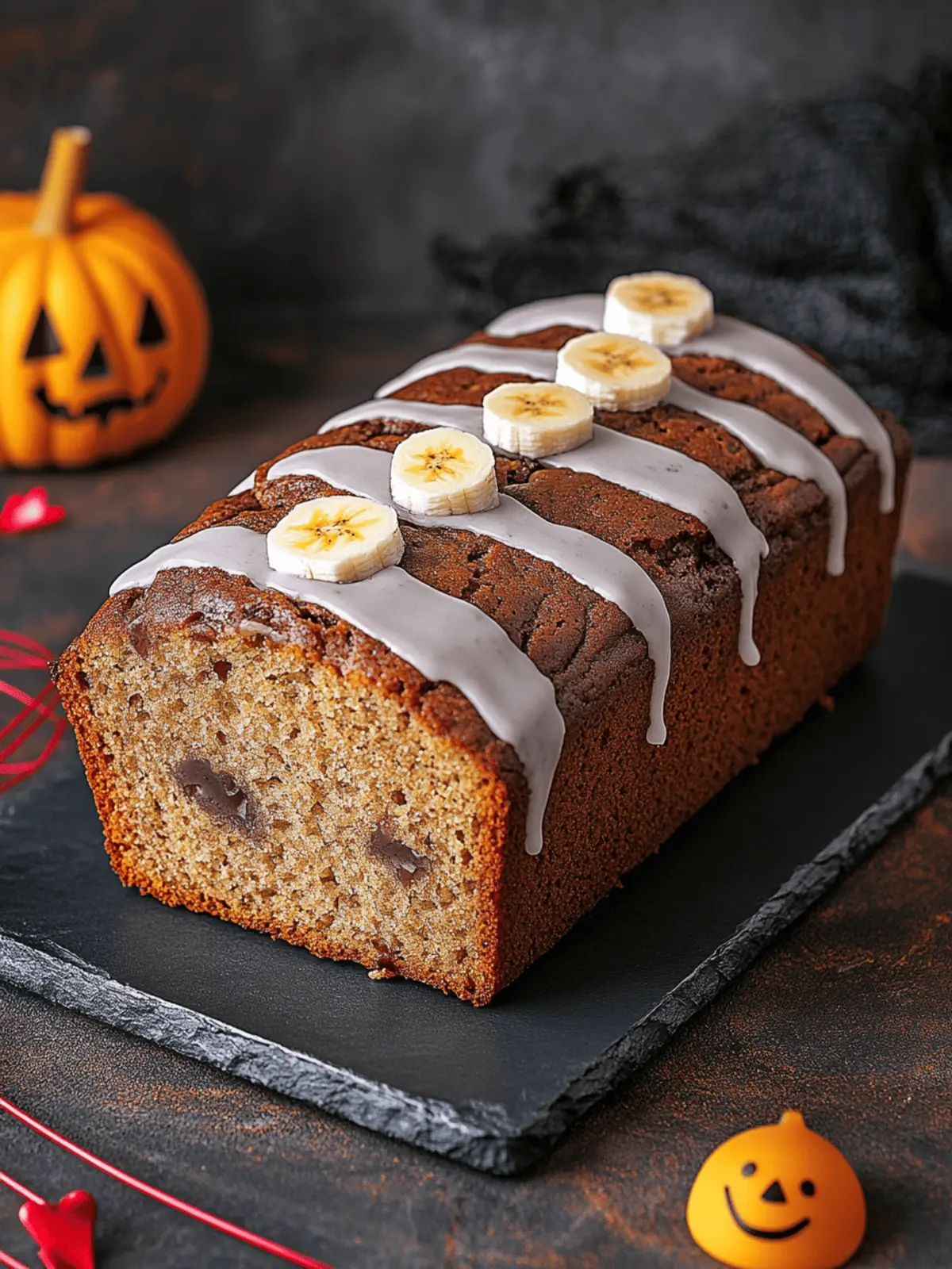 Spooky Banana Bread: Moist and Fun for Halloween Baking Fun 4 Spooky Banana Bread Moist, Festive & Frighteningly Delicious